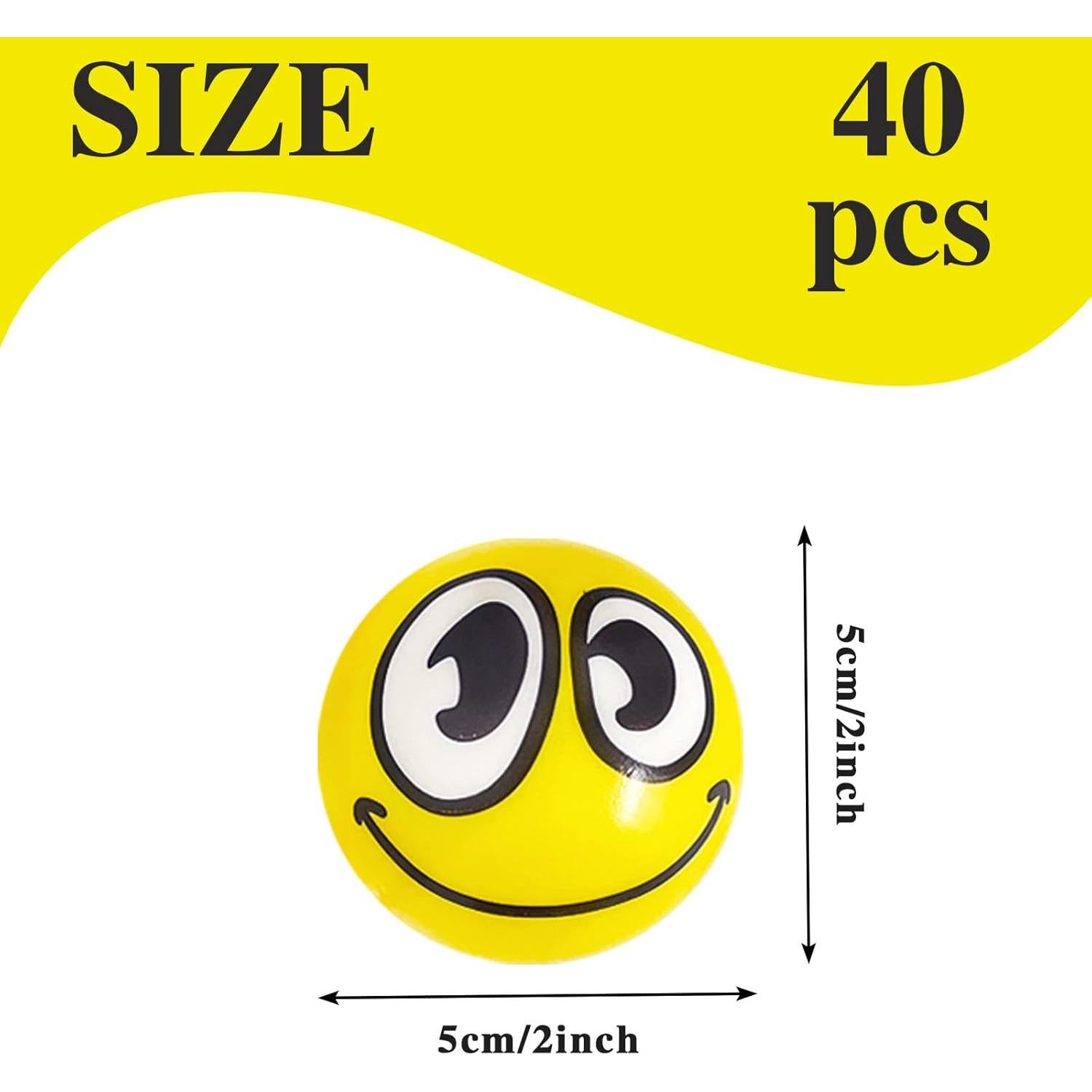 40 Pelotas de Estrés Facial Juuxncgv 5.08 cm Alivio de Estrés