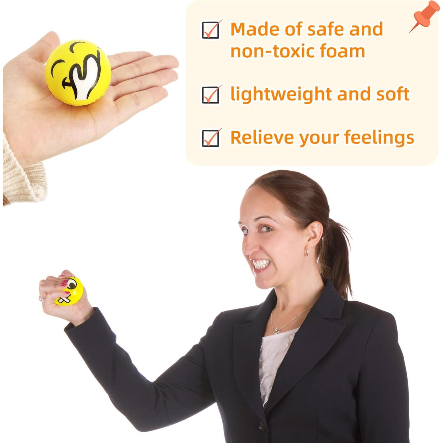 40 Pelotas de Estrés Facial Juuxncgv 5.08 cm Alivio de Estrés