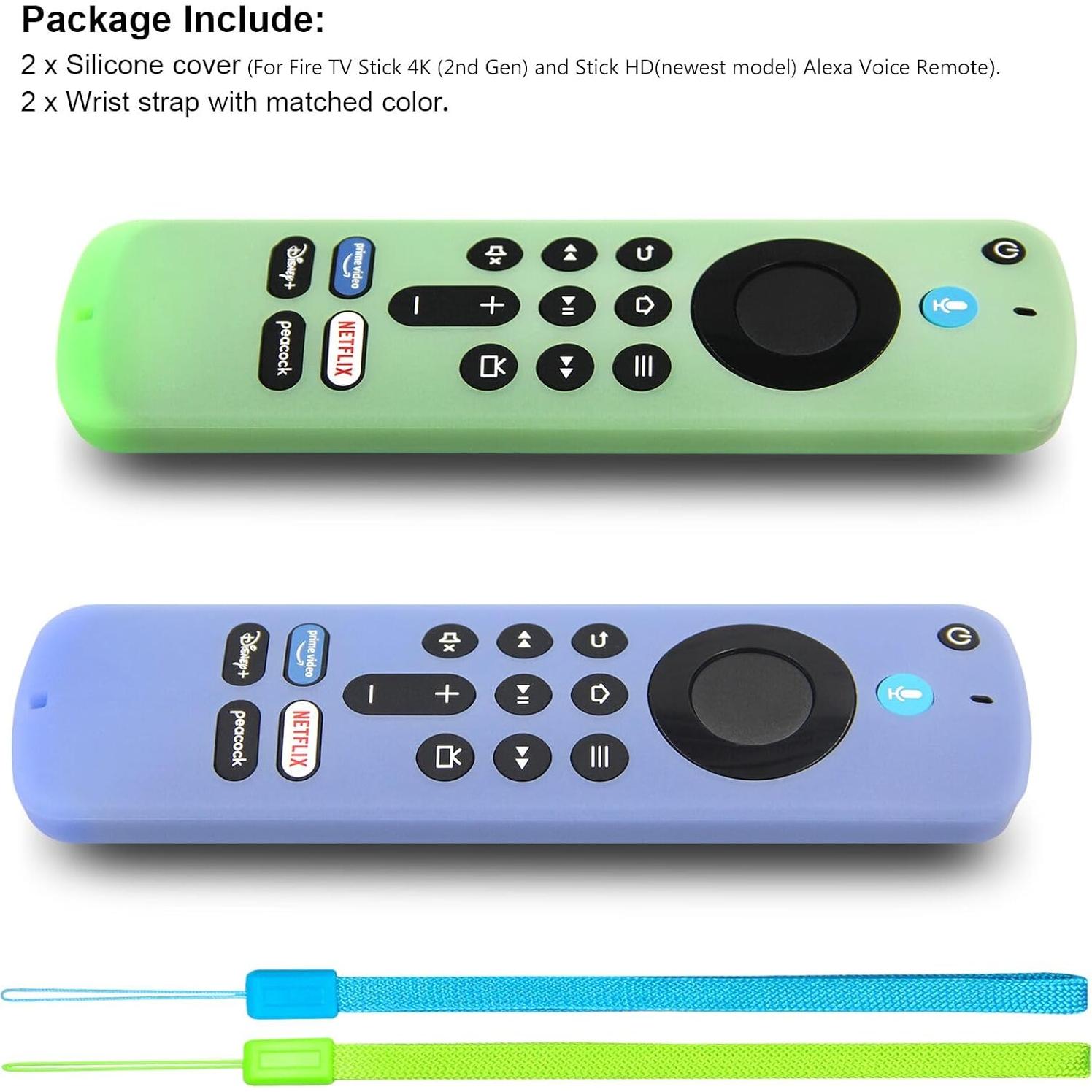 Funda de Control Remoto Pinowu 2 Piezas para FireTV Stick 4K