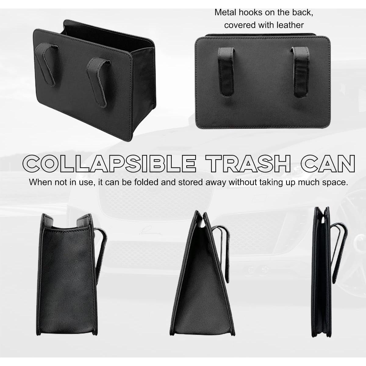 Basurero de Coche Yourkar Beige Plegable Impermeable 1.89L