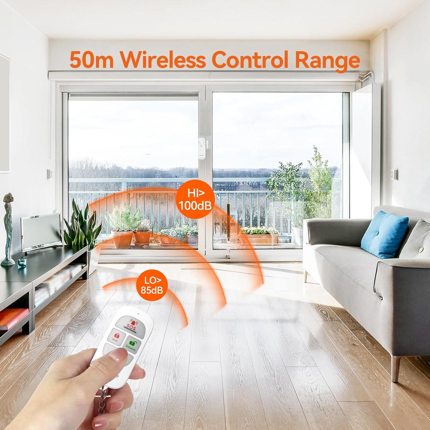 Sensor de Alarma TECKNET 2-Pack para Puertas y Ventanas