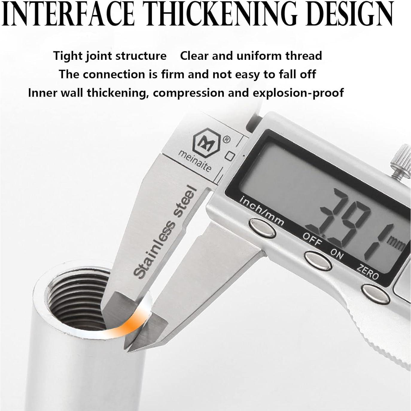 Extensión de Brazo de Ducha 1 Pulgada Tworider Acero Inoxidable