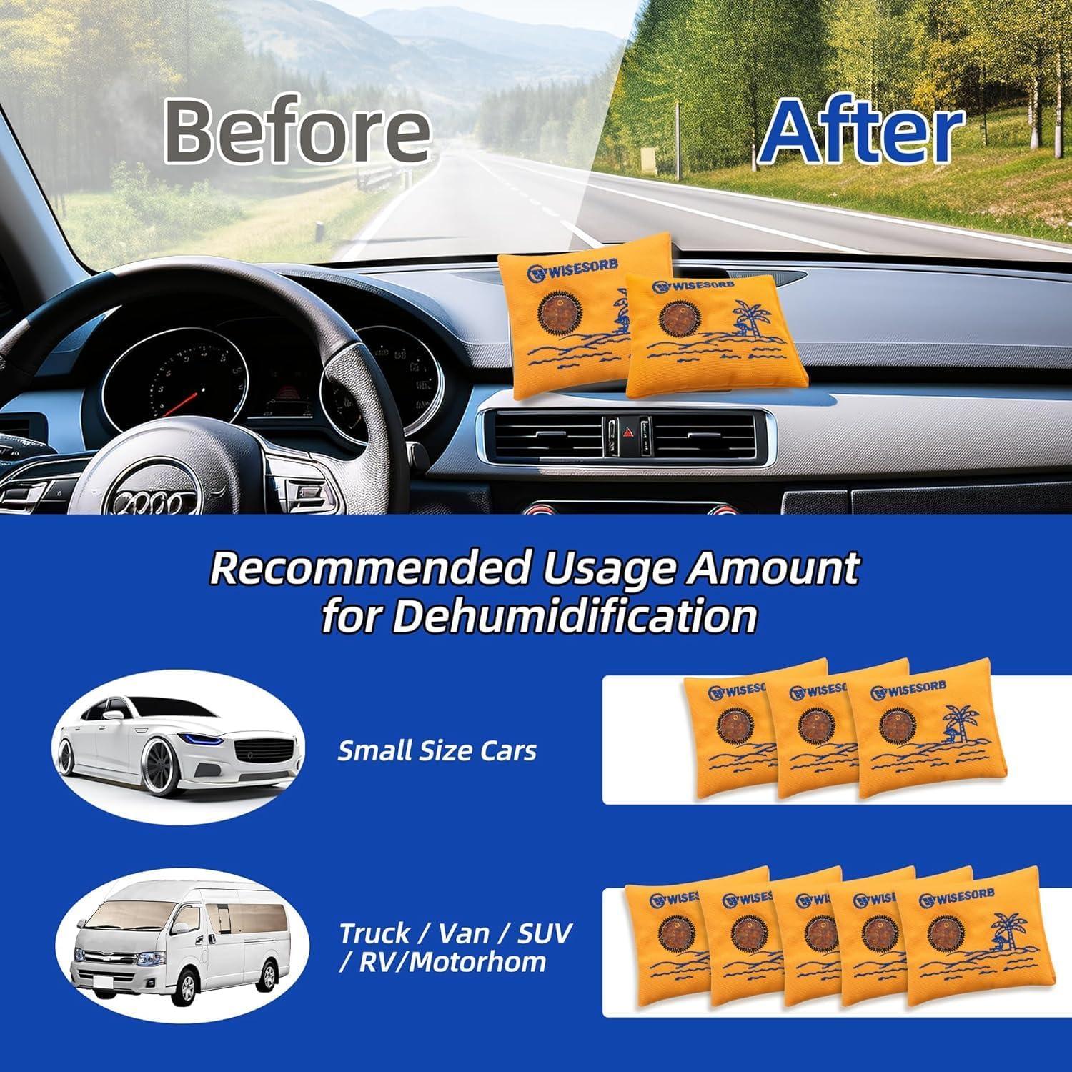 Paquete Deshidratante Reutilizable Wisesorbent 100g x2 con Ventana