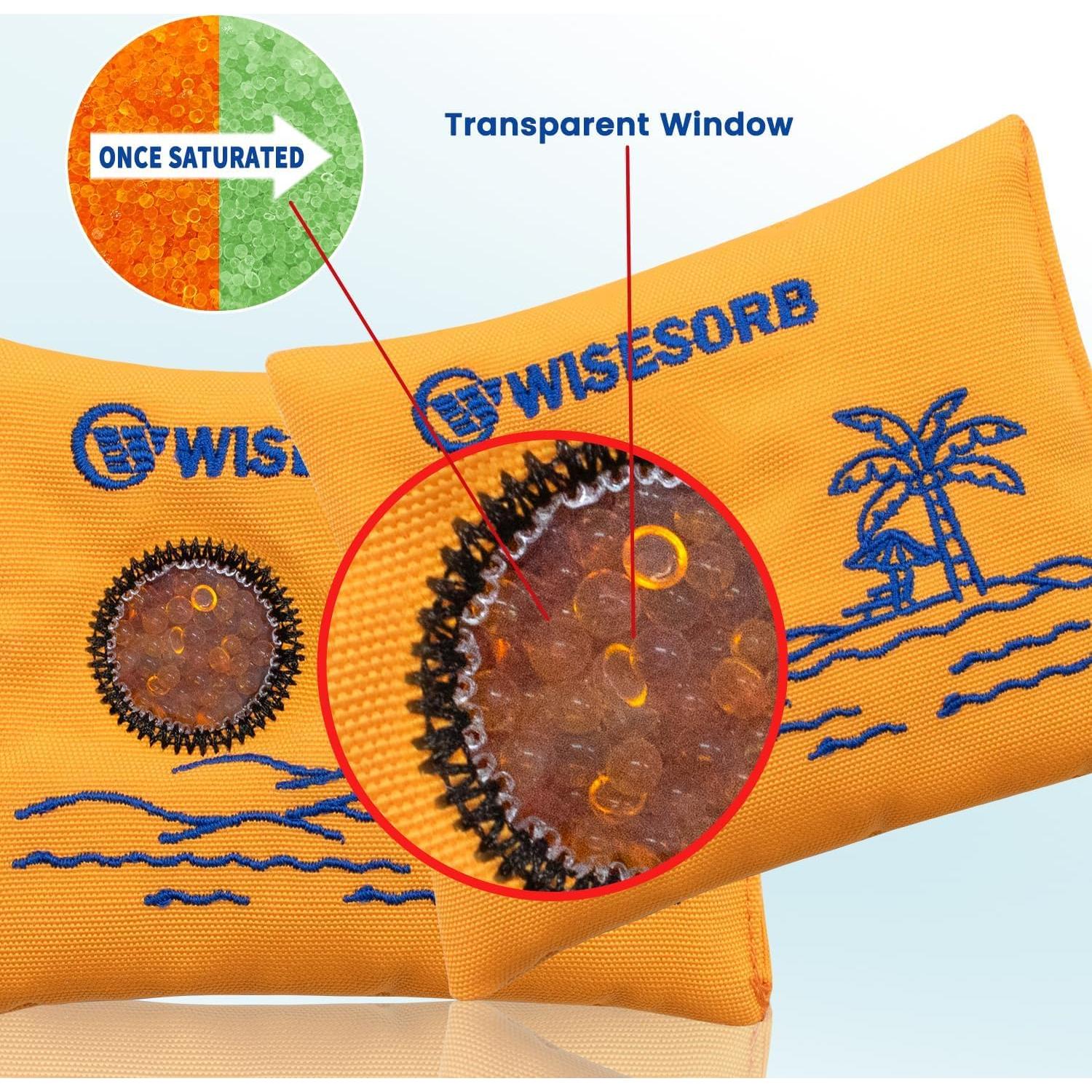 Paquete Deshidratante Reutilizable Wisesorbent 100g x2 con Ventana