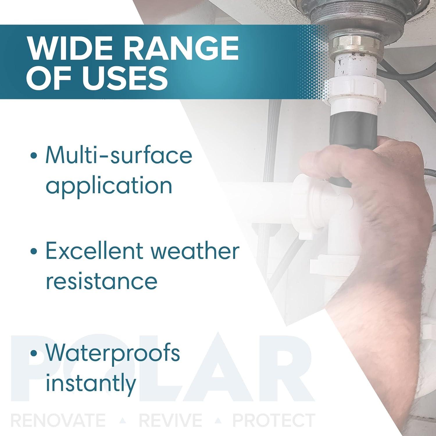 Cinta Selladora Impermeable Polar TapeSeal 5 cm x 1.52 m Negra