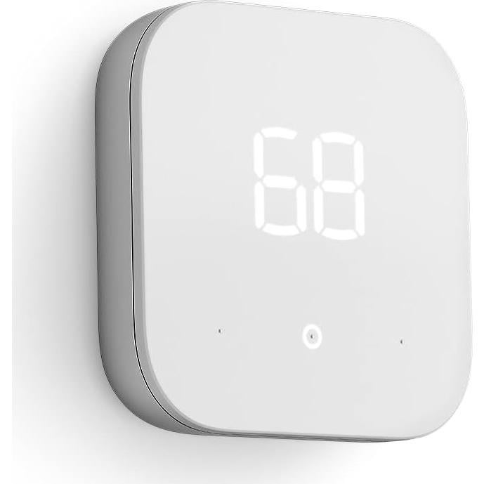 Like-New Amazon Smart Thermostat – ENERGY STAR certified, DIY install, Works with Alexa – C-wire required