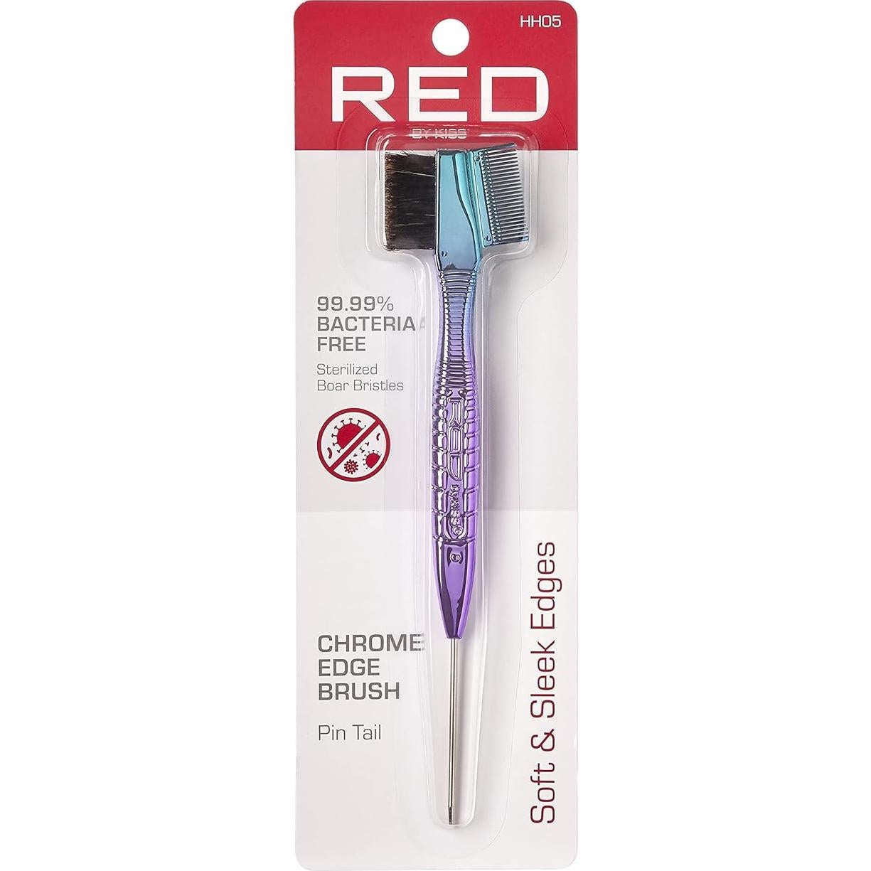 Cepillo de Bordes RED by Kiss 3-en-1 con Cerda de Jabalí