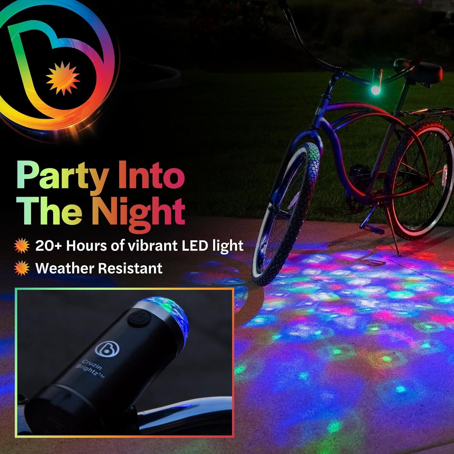 Luz LED Disco para Bicicleta Brightz CruzinBrightz - Tricolor