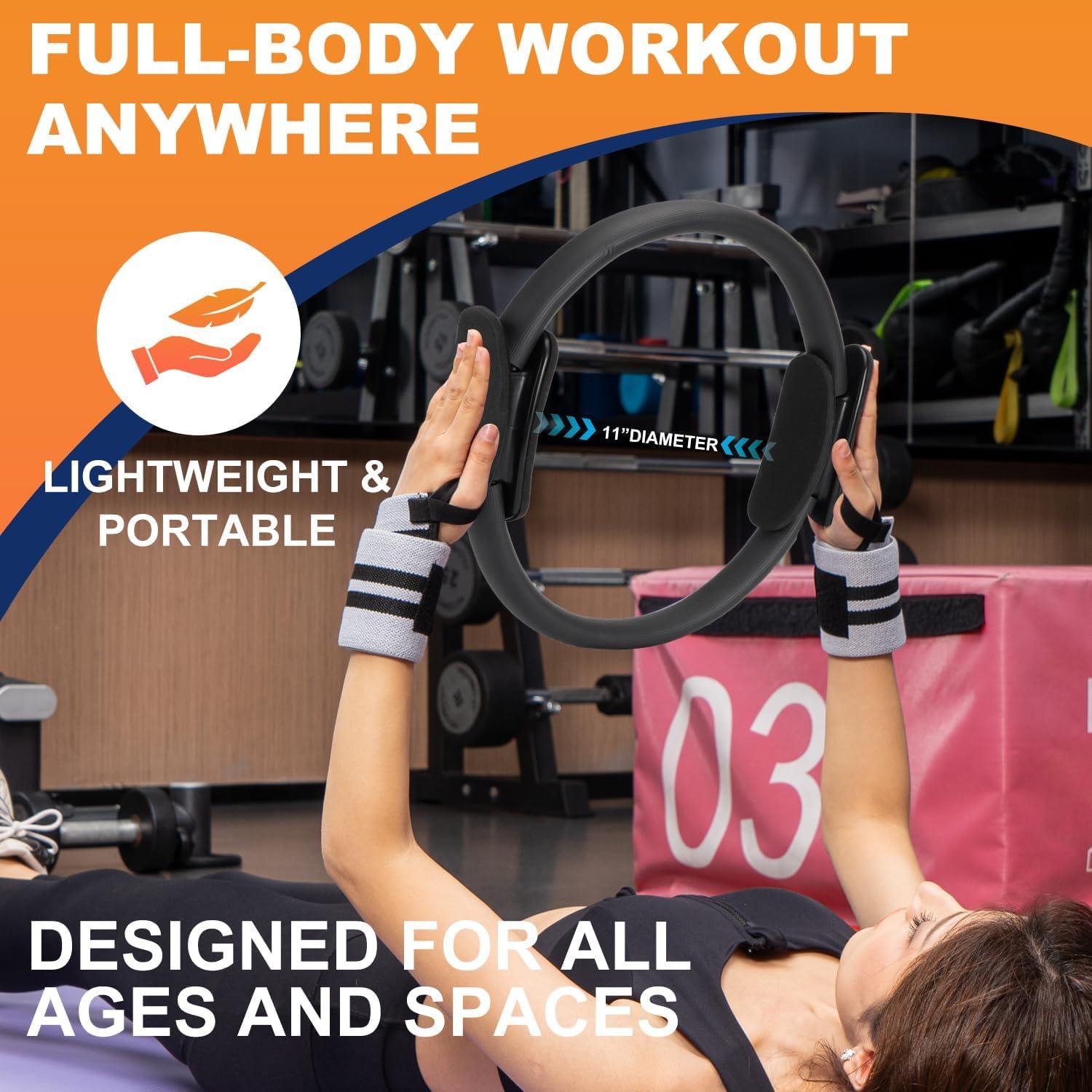 Conjunto de Pilates Tsikavo: Anillo 30.48 cm, Pelota 22.86 cm