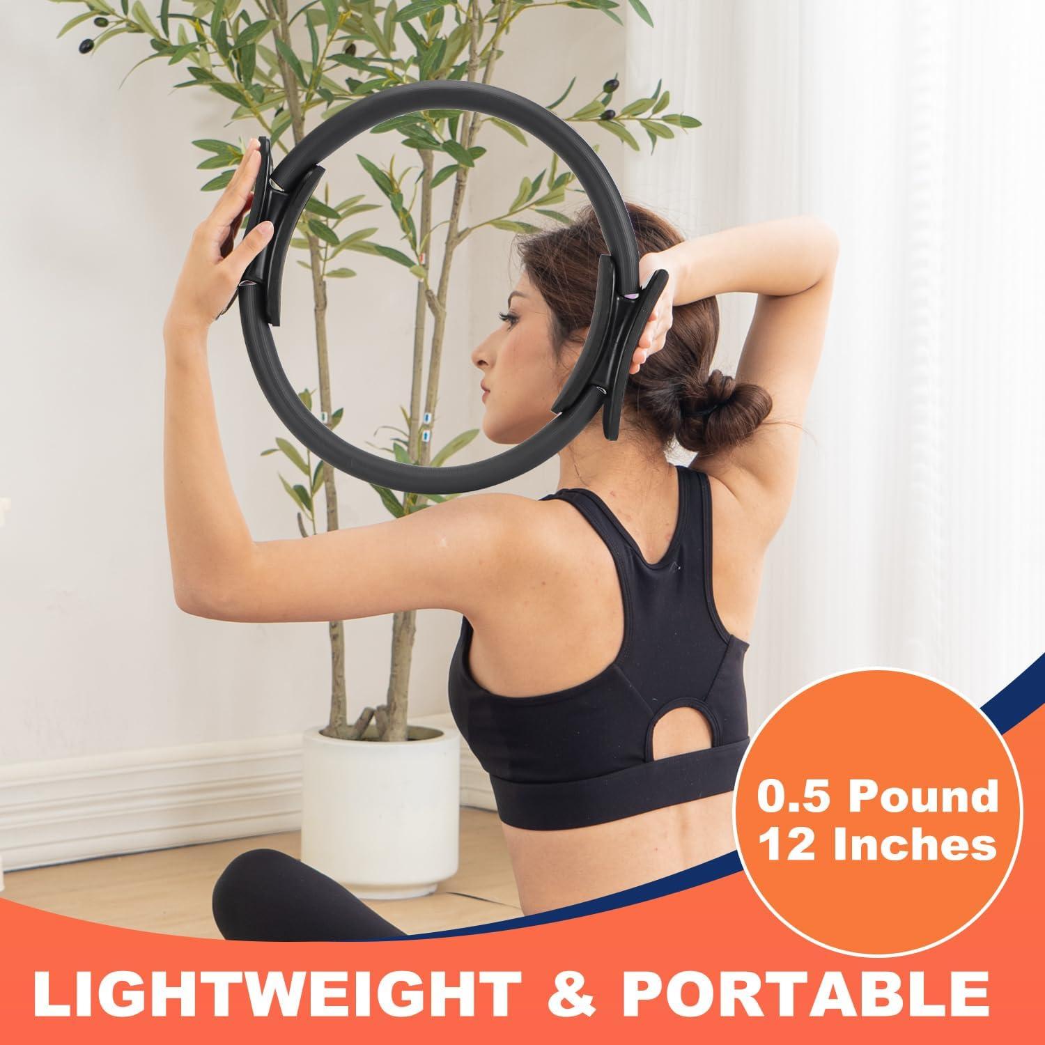 Conjunto de Pilates Tsikavo: Anillo 30.48 cm, Pelota 22.86 cm