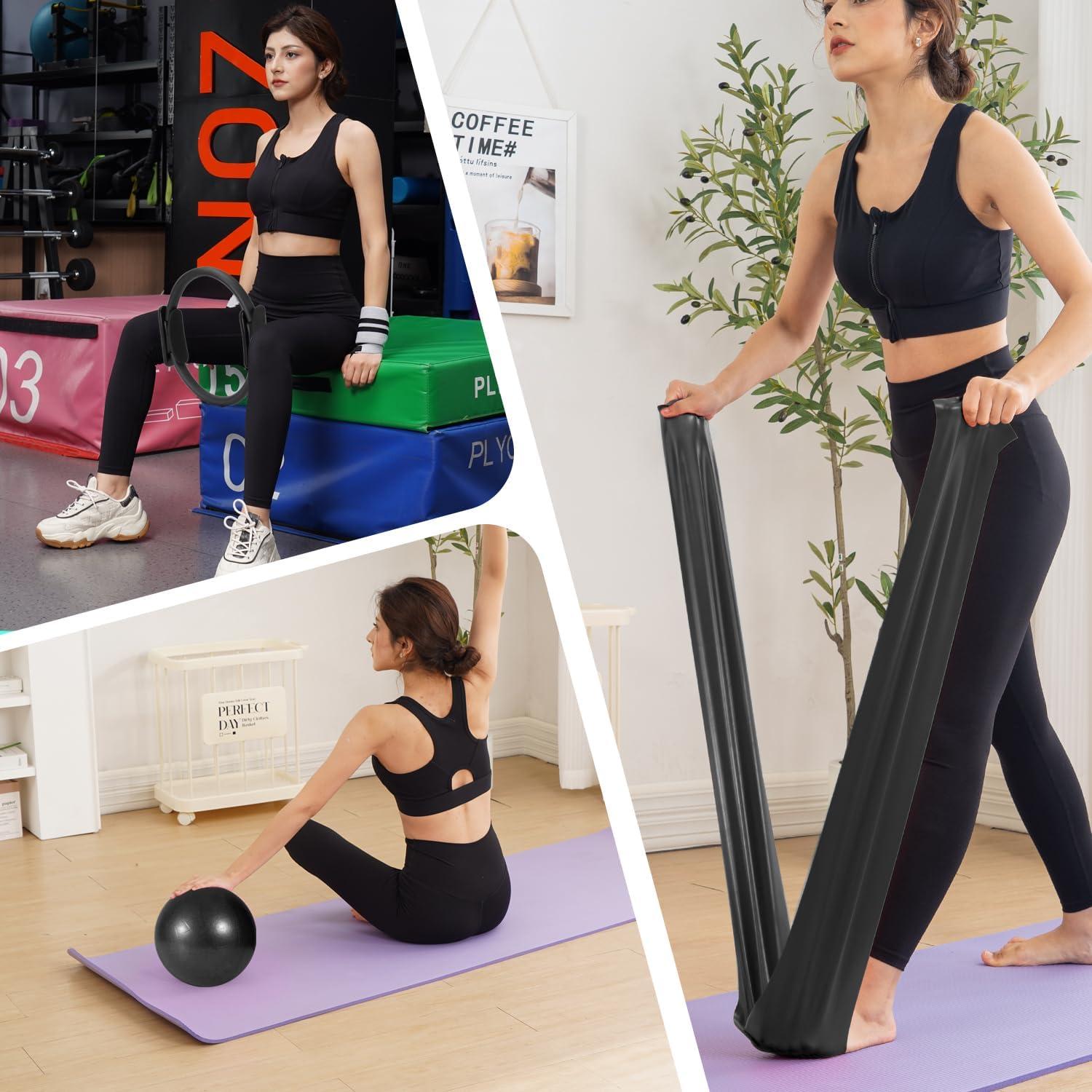 Conjunto de Pilates Tsikavo: Anillo 30.48 cm, Pelota 22.86 cm