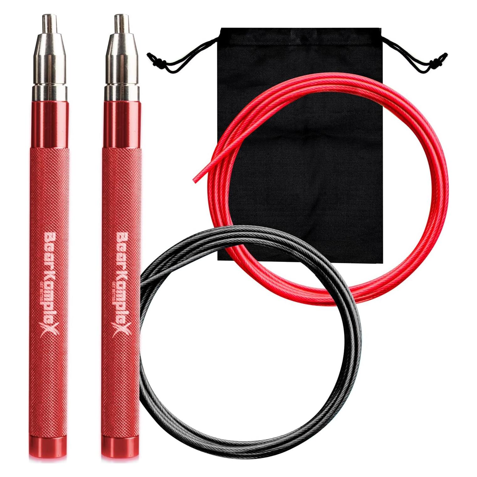 Cuerda de Salto Ajustable Bear KompleX - 121.92 cm, Rojo