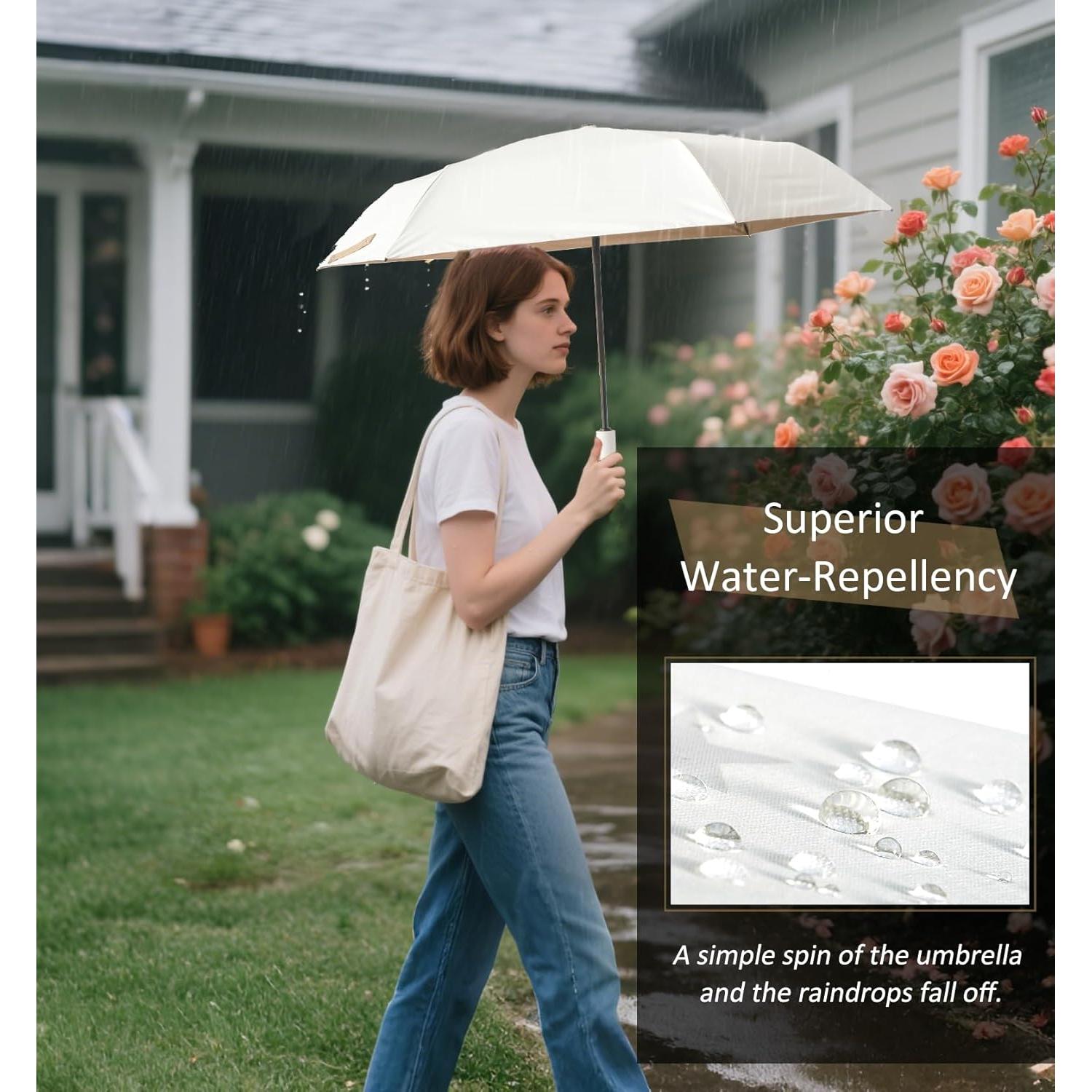 Paraguas Compacto Nuxer Automático UV UPF 50+ Impermeable