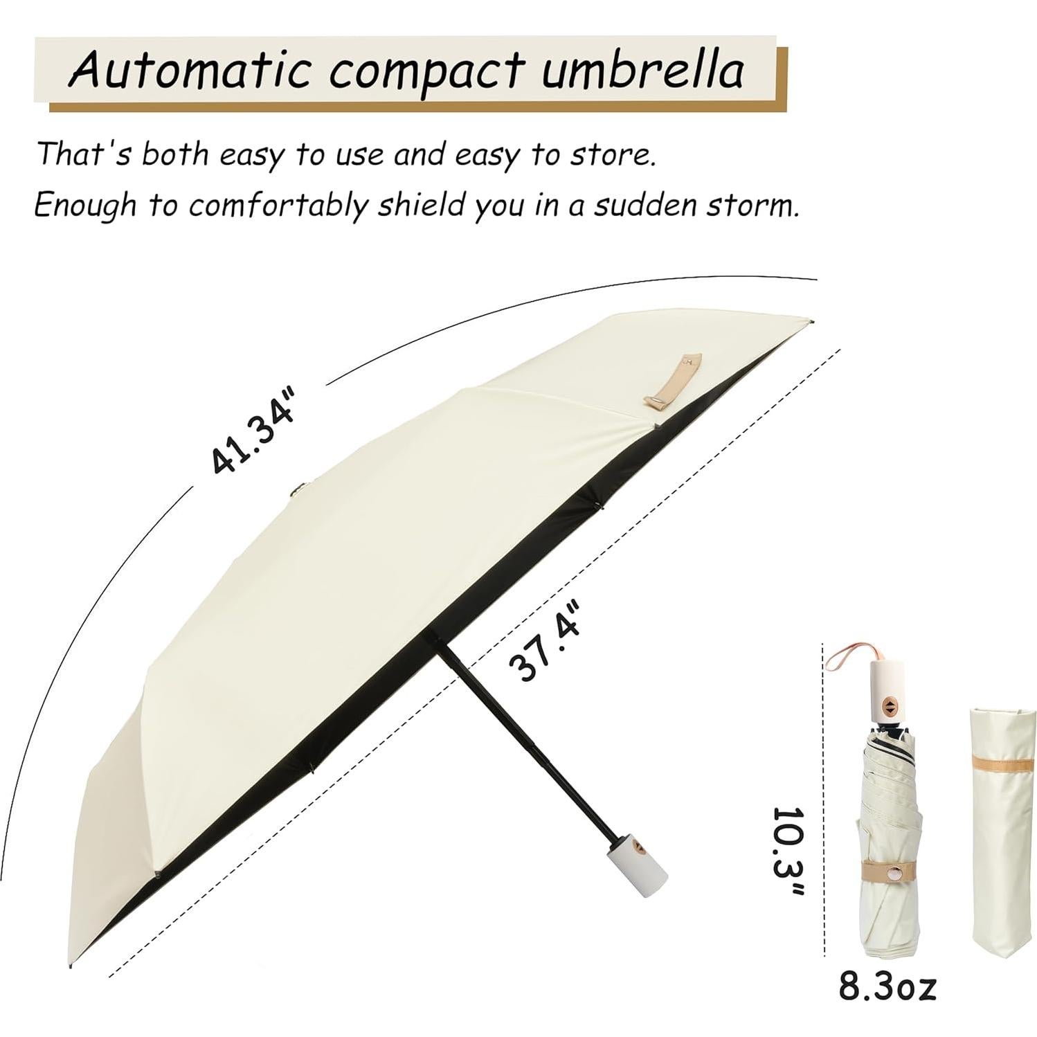 Paraguas Compacto Nuxer Automático UV UPF 50+ Impermeable