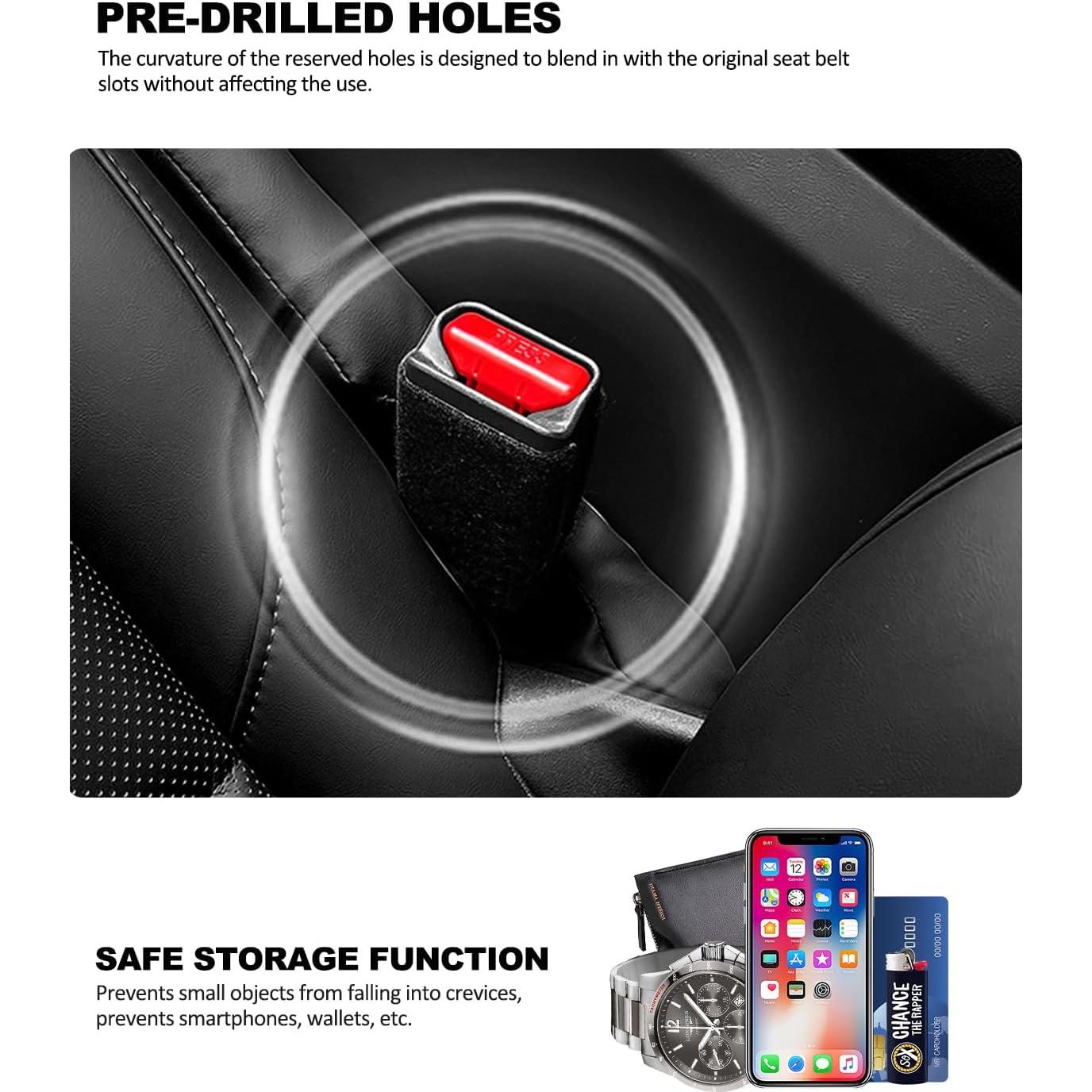 Relleno Espacio Asiento Coche Cuero Negro Nosxxus Universal