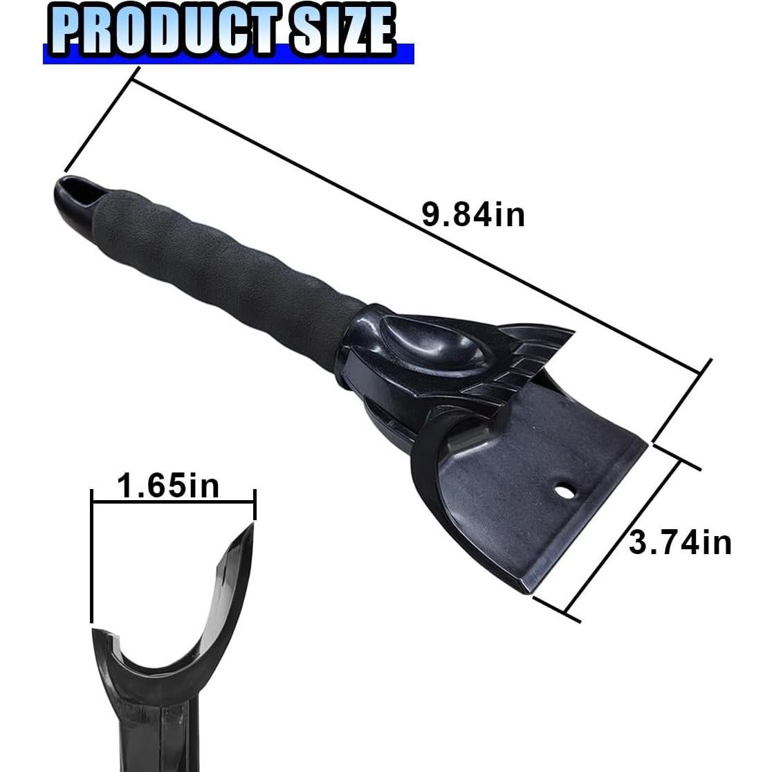 Raspador de Hielo para Autos LAINLOY 25x9.5cm Negro