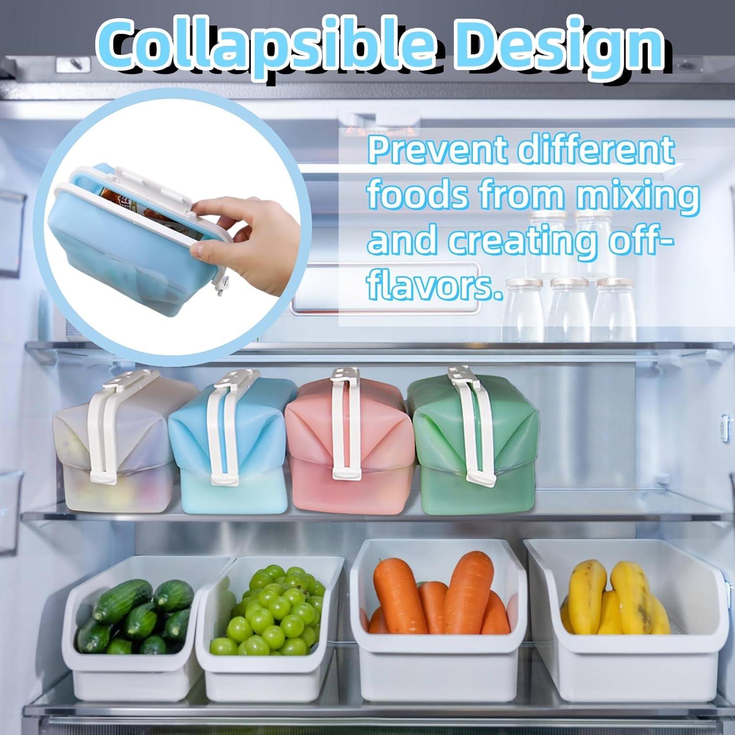 Bolsas de Almacenamiento de Alimentos Silicona ACUDUDOMA 1 Unidad