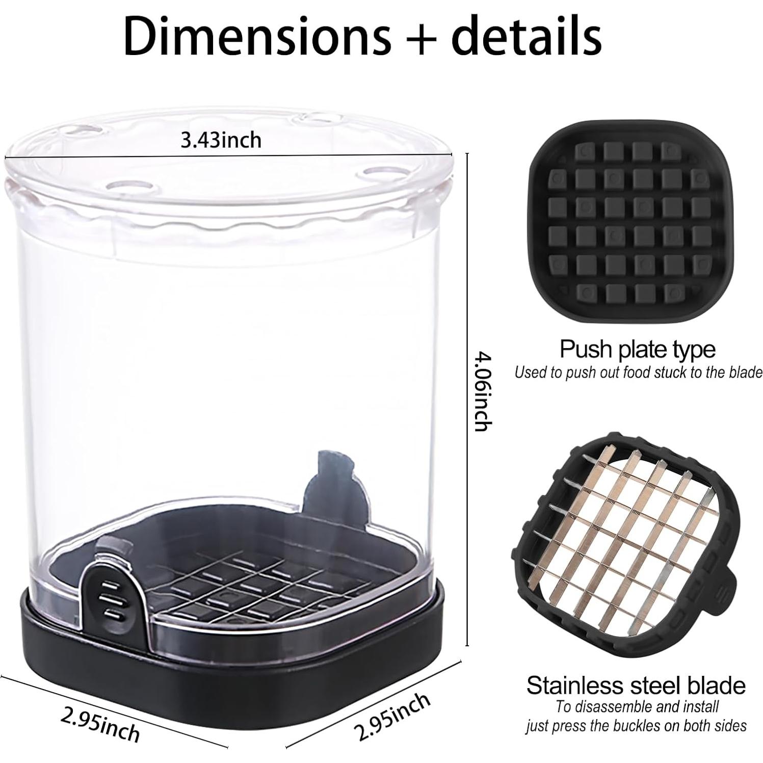 Taza Picadora de Verduras CEHNCEH - Acero Inoxidable - Negro