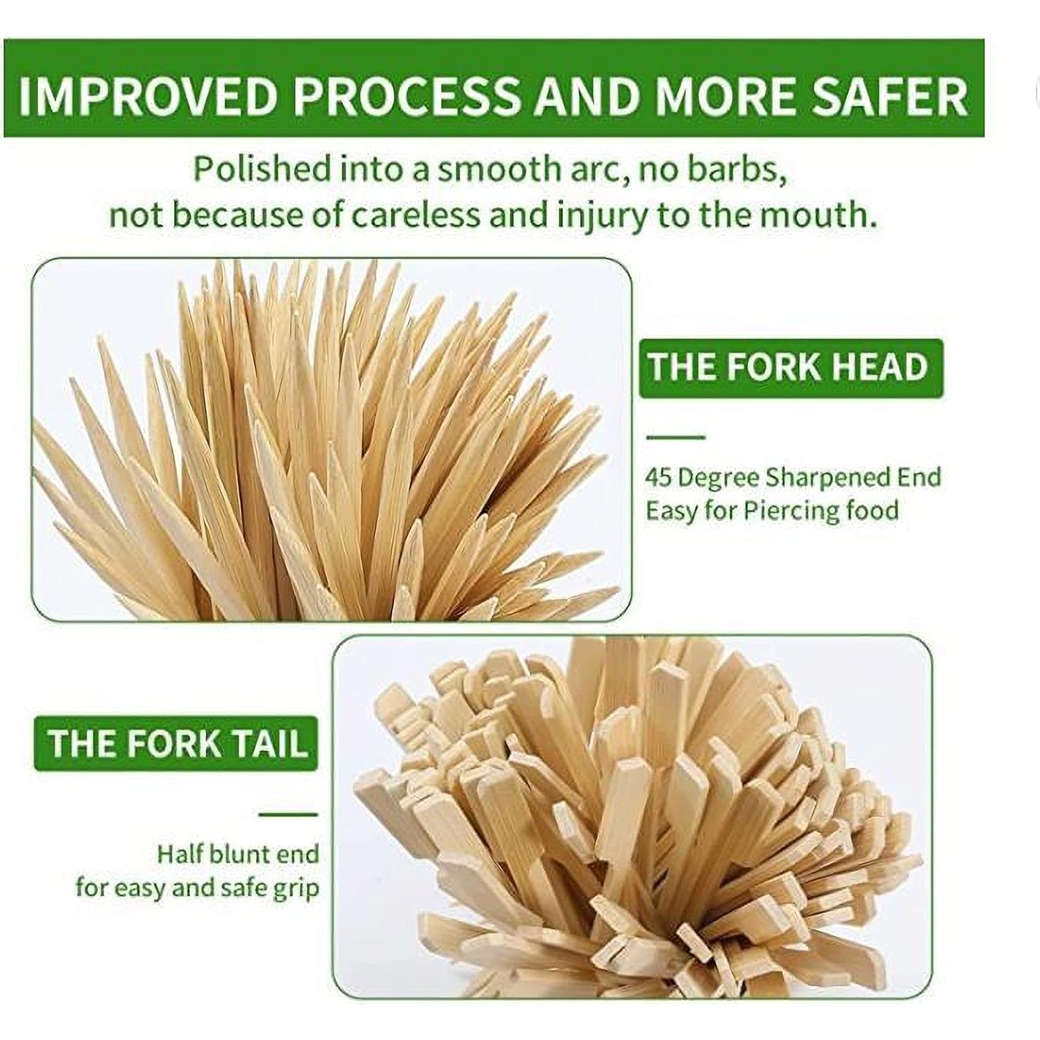 Pinchos de Bambú PFIEIFPO 8.89 cm 300 PCS para Aperitivos