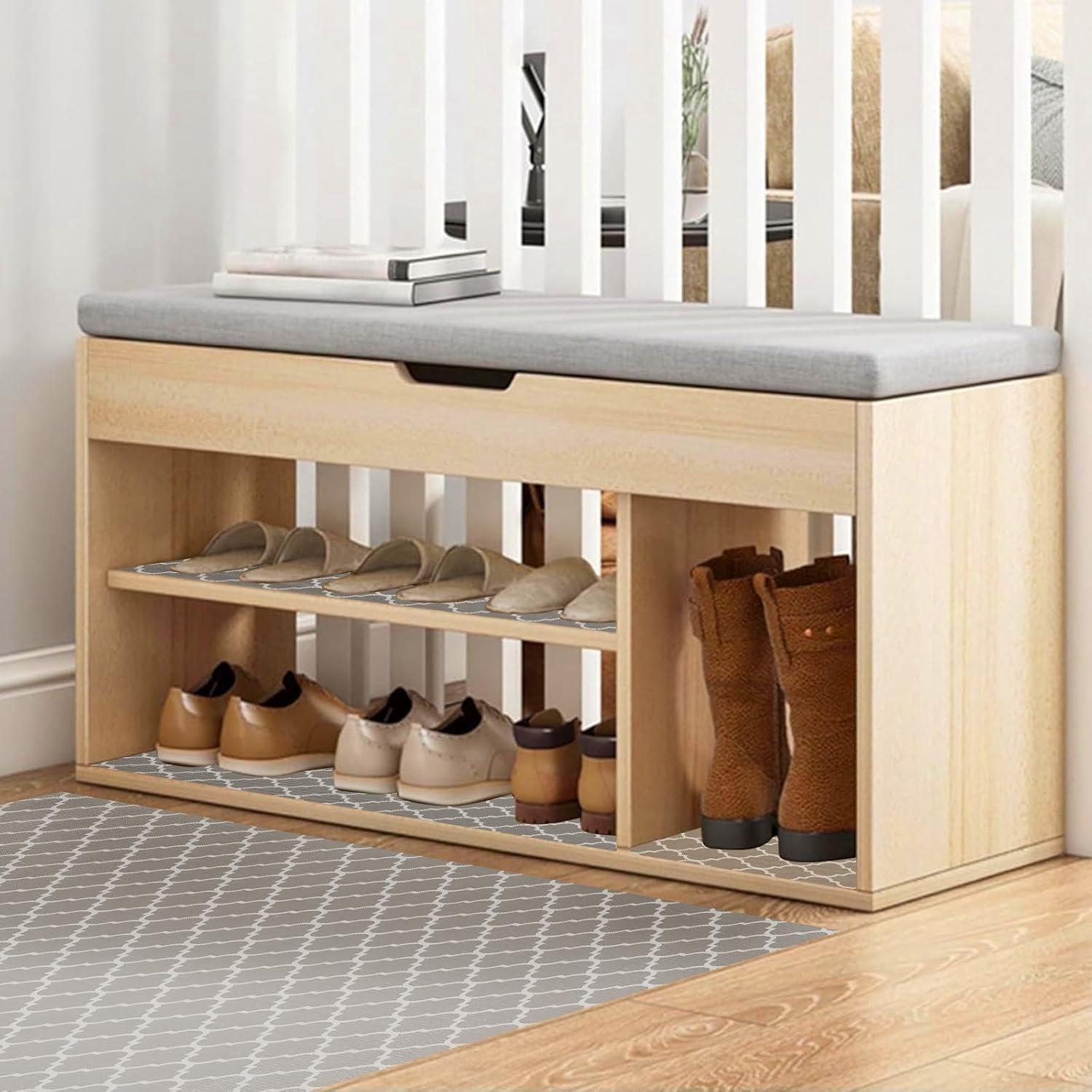 Forro de Estante Antideslizante Moriah 27.94x299.72 cm Gris