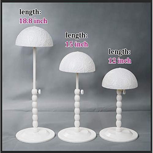 Soporte para Pelucas Youngther Ajustable Blanco 30.5-47.6 cm