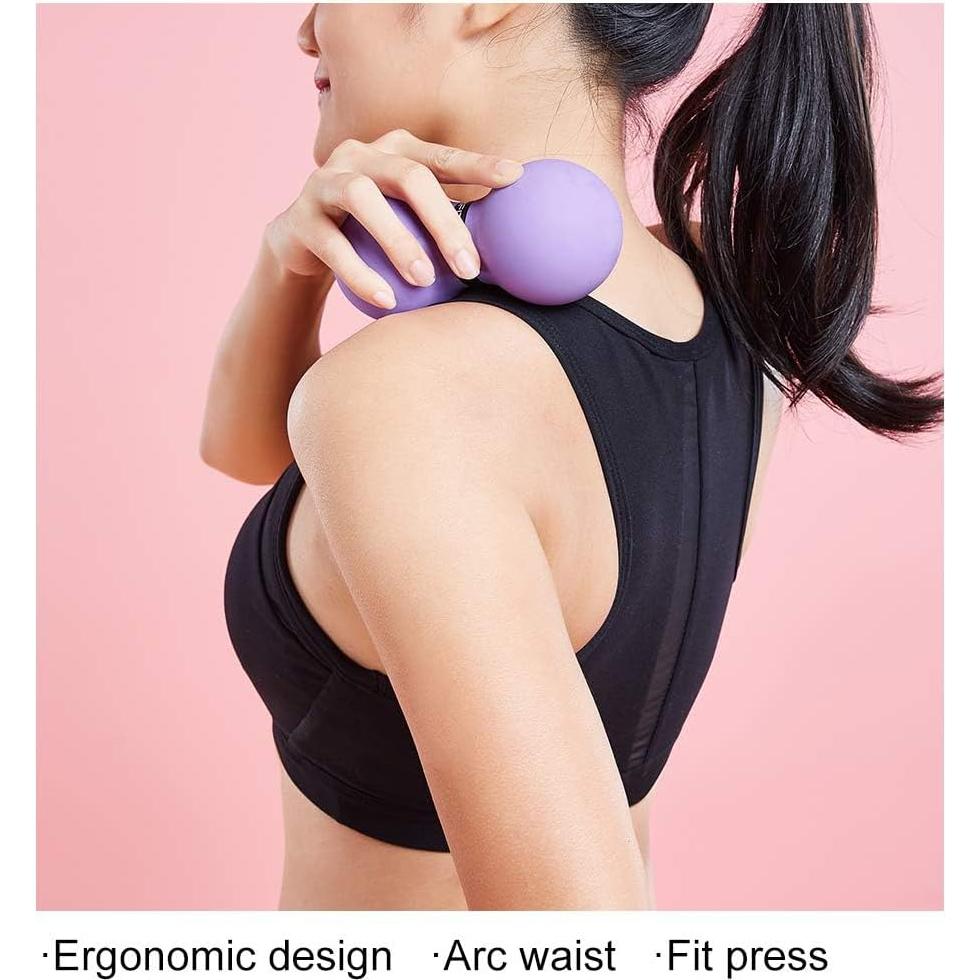 Bola de Masaje Doble Lacrosse FITZELAR 13x6.5cm para Dolor Muscular