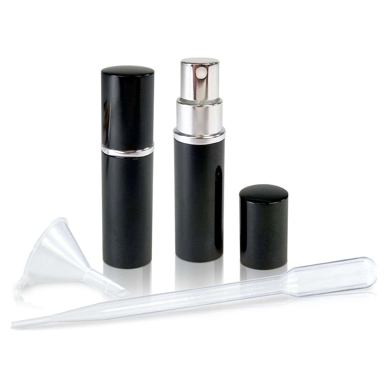 Atomizadores de Perfume Recargables Premium Shoppe 5ml Negro