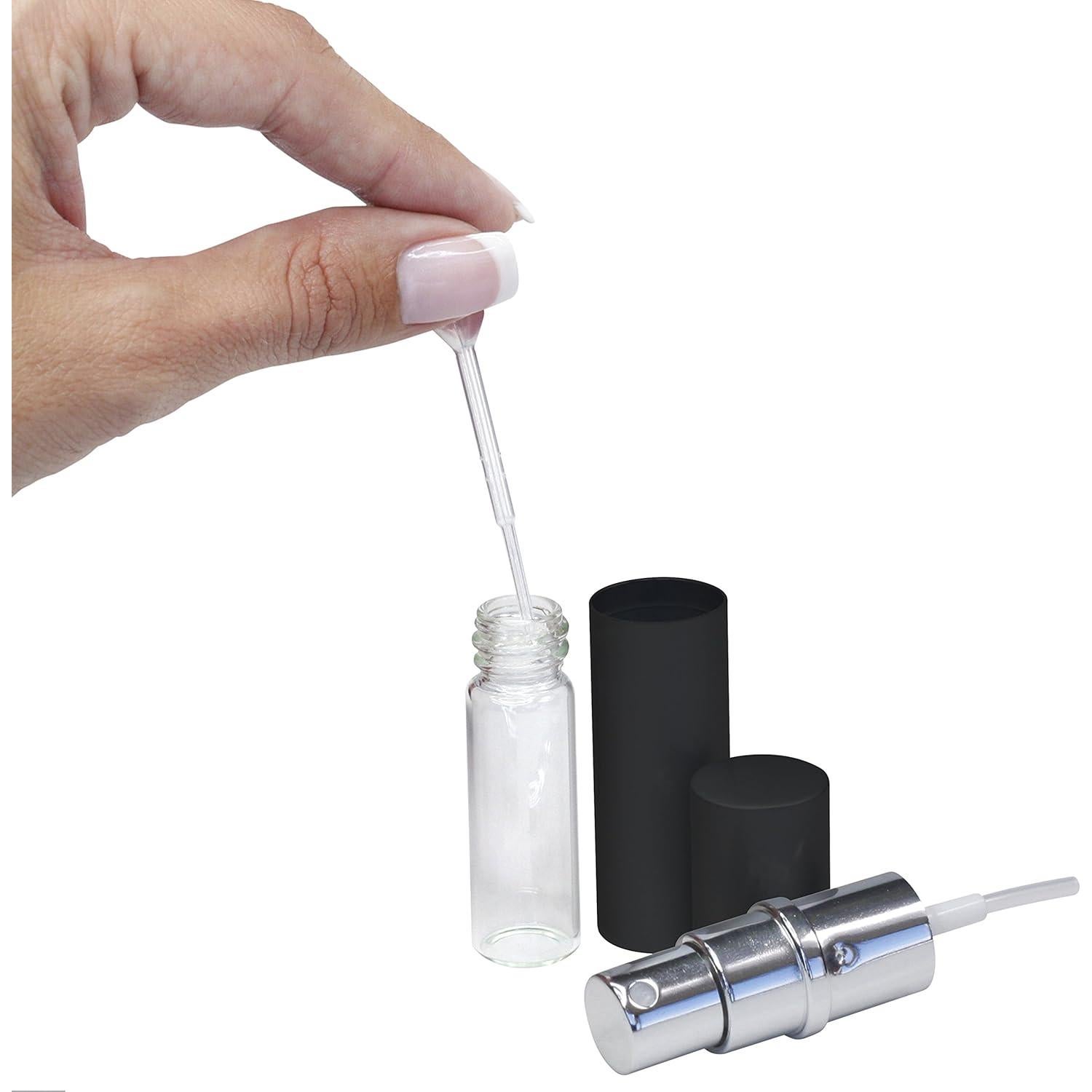 Atomizadores de Perfume Recargables Premium Shoppe 5ml Negro