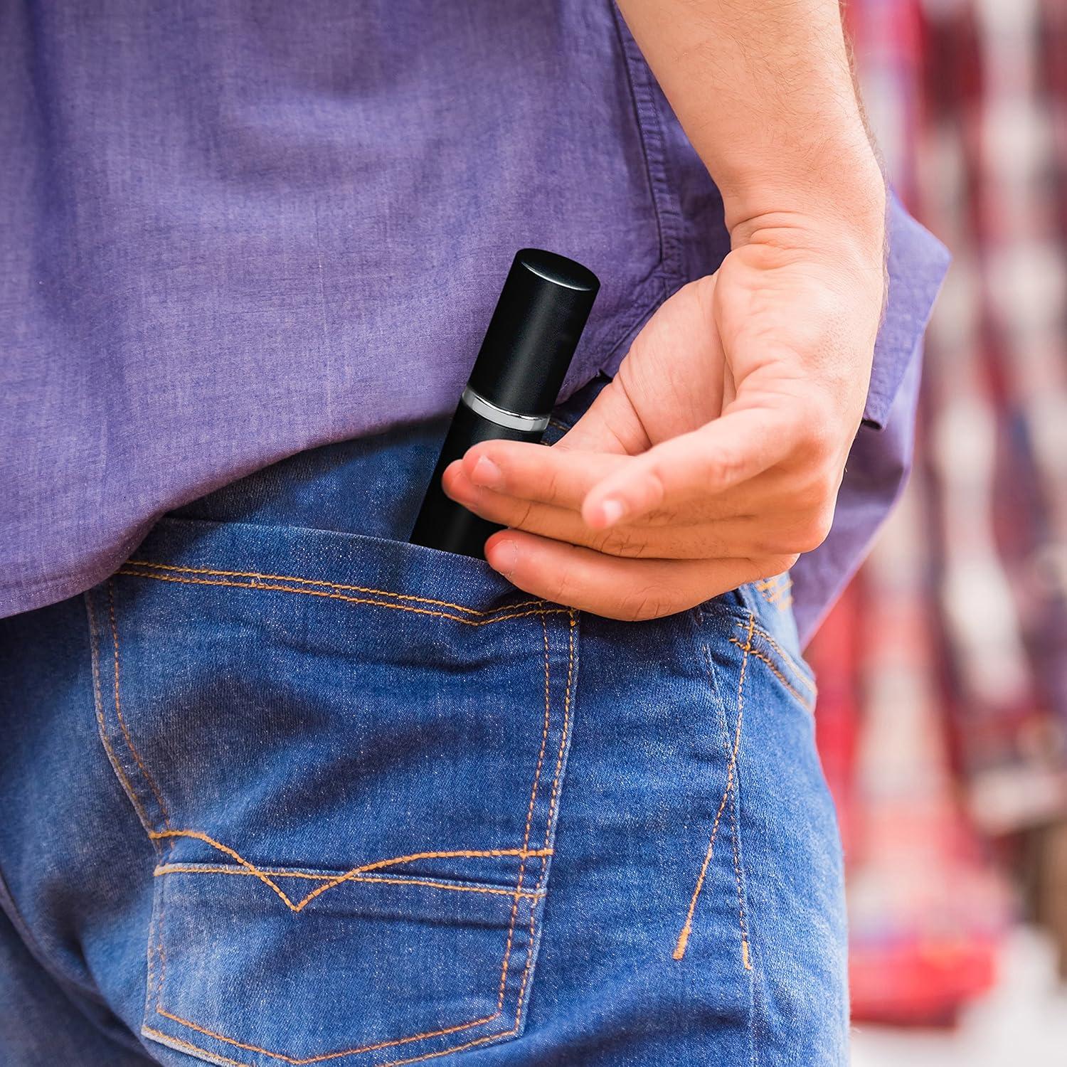 Atomizadores de Perfume Recargables Premium Shoppe 5ml Negro