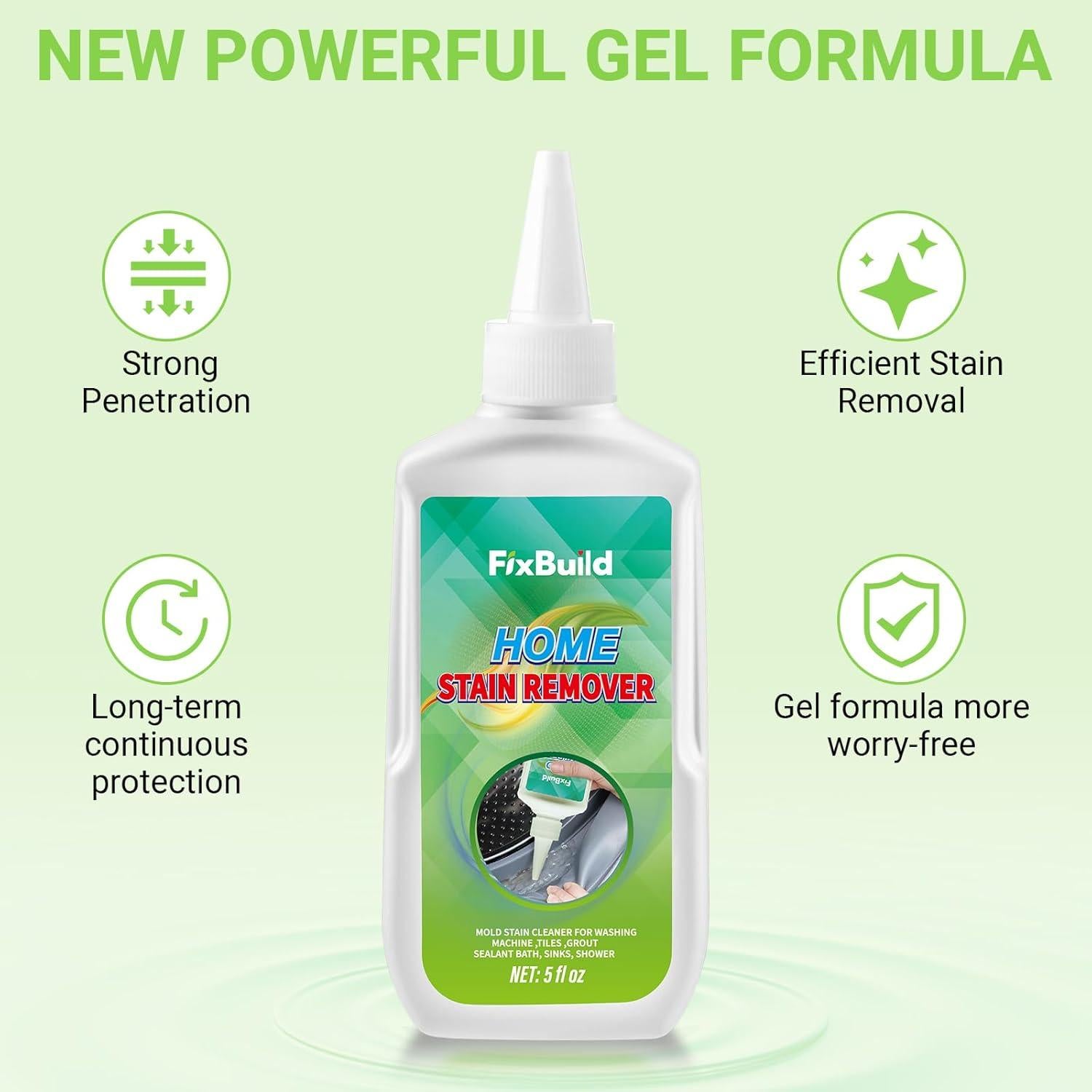 Gel Limpiador Multiusos 5 OZ para Hogar - Elimina Manchas