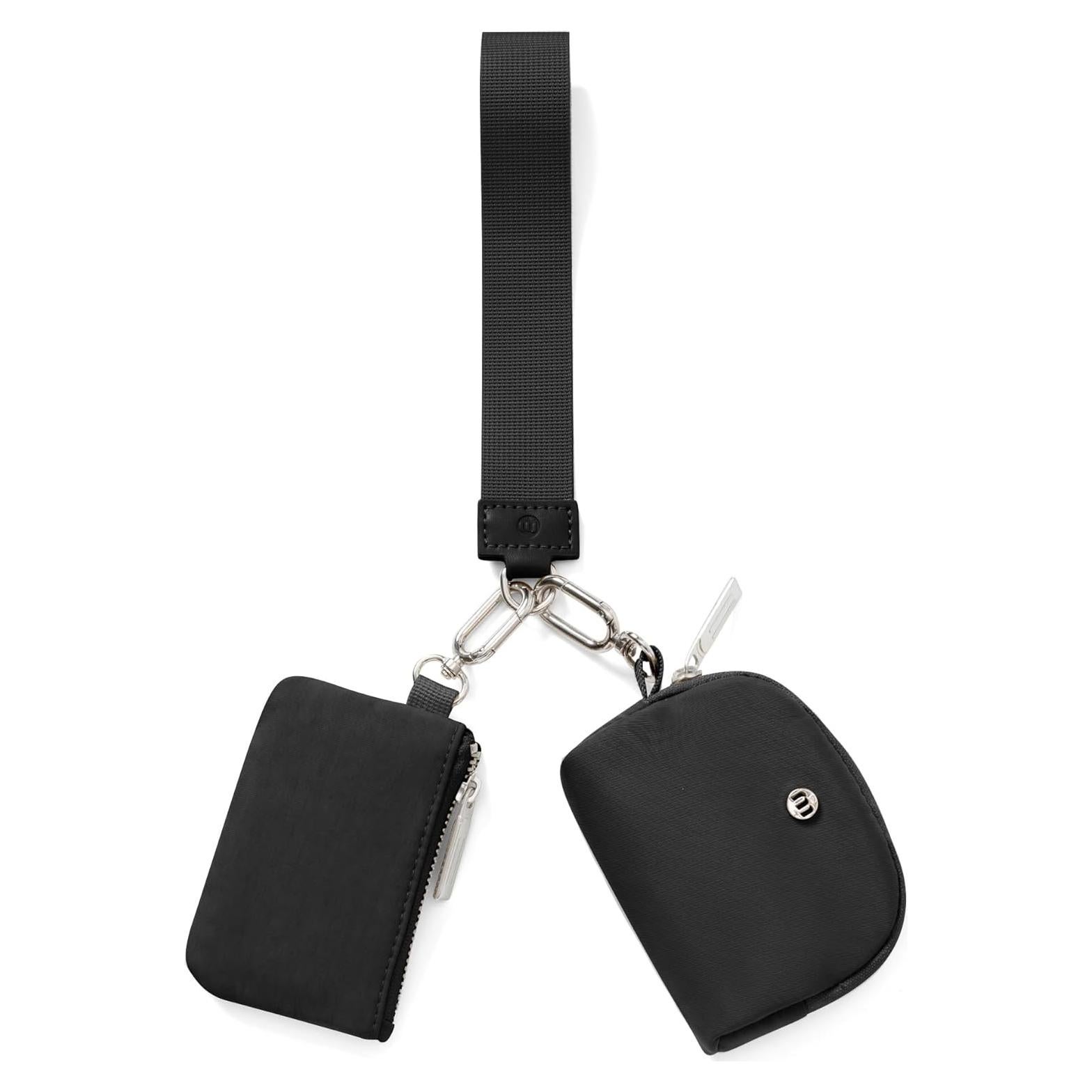 Cartera de muñeca Mum's Memory Mini Zip Negro 11x8cm