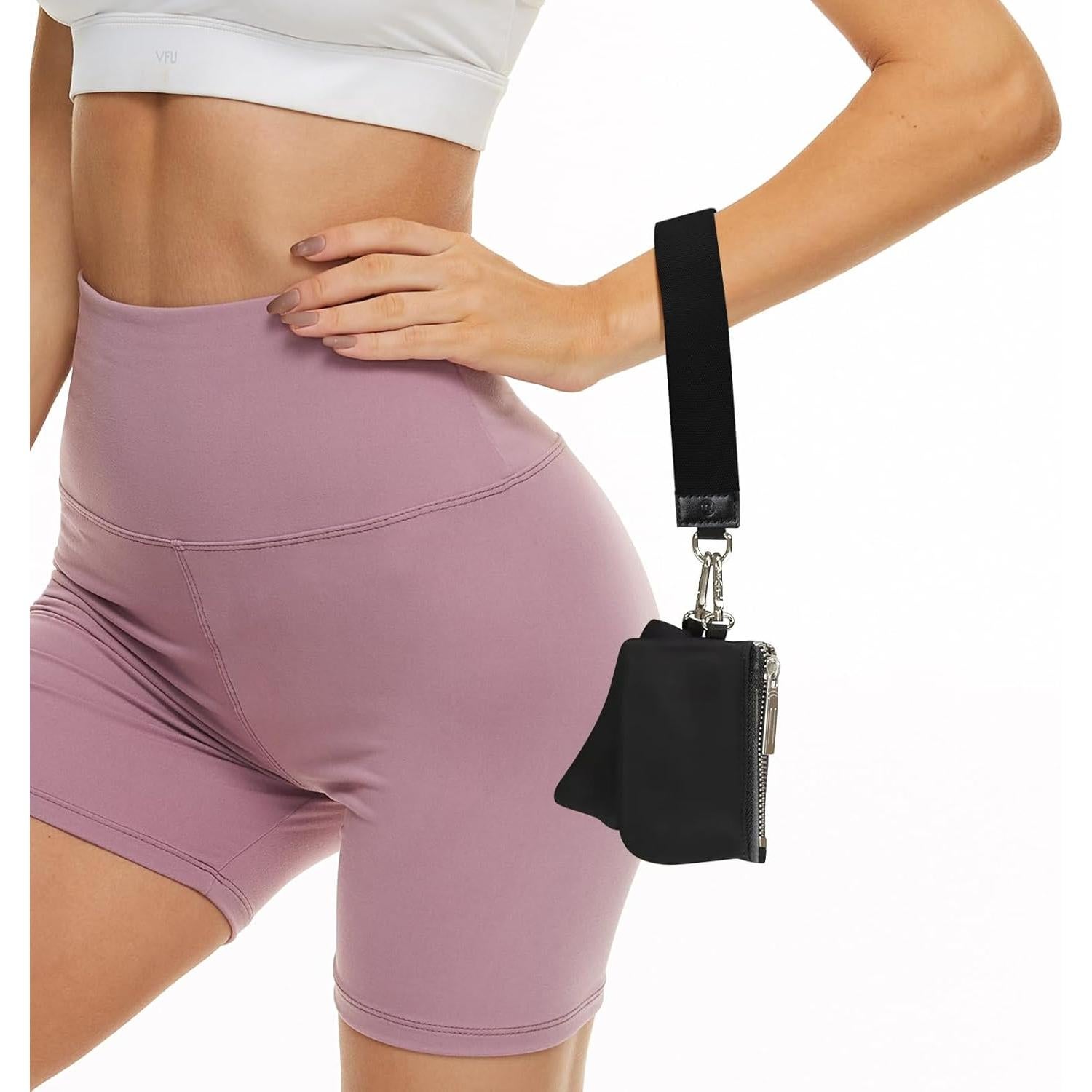 Cartera de muñeca Mum's Memory Mini Zip Negro 11x8cm