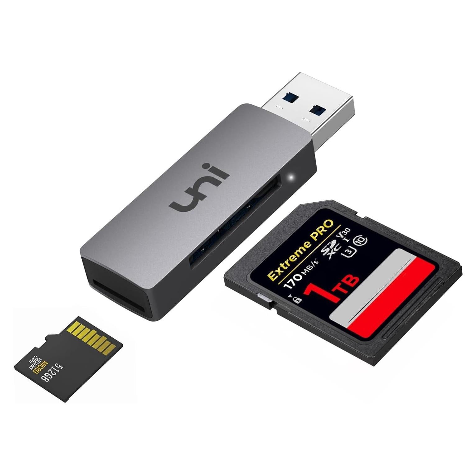 Lector de Tarjeta SD USB 3.0 uni - Alta Velocidad 2TB