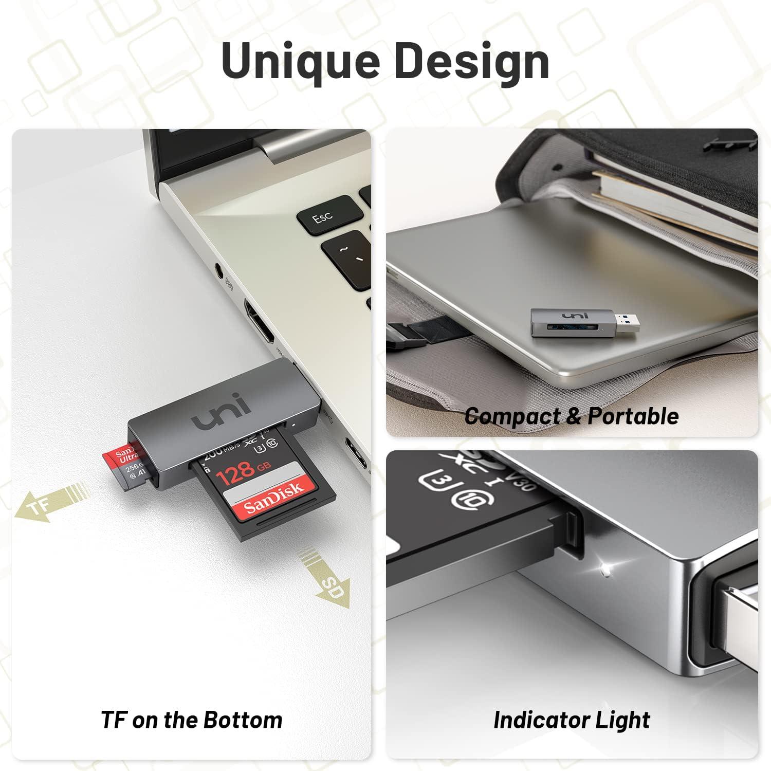 Lector de Tarjeta SD USB 3.0 uni - Alta Velocidad 2TB