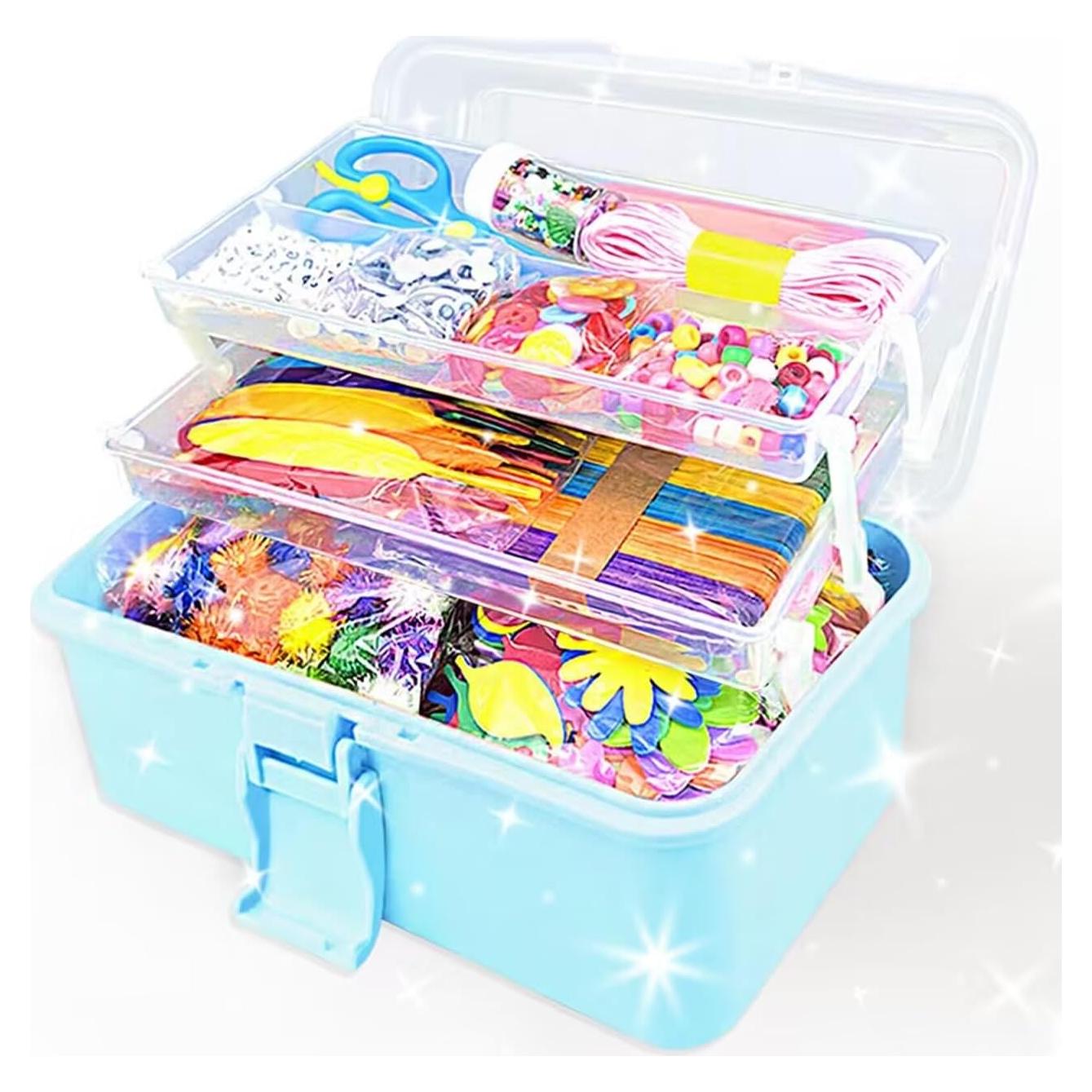 Kit de Manualidades VLUSSO 3000 Piezas para Niños 4-12 Años