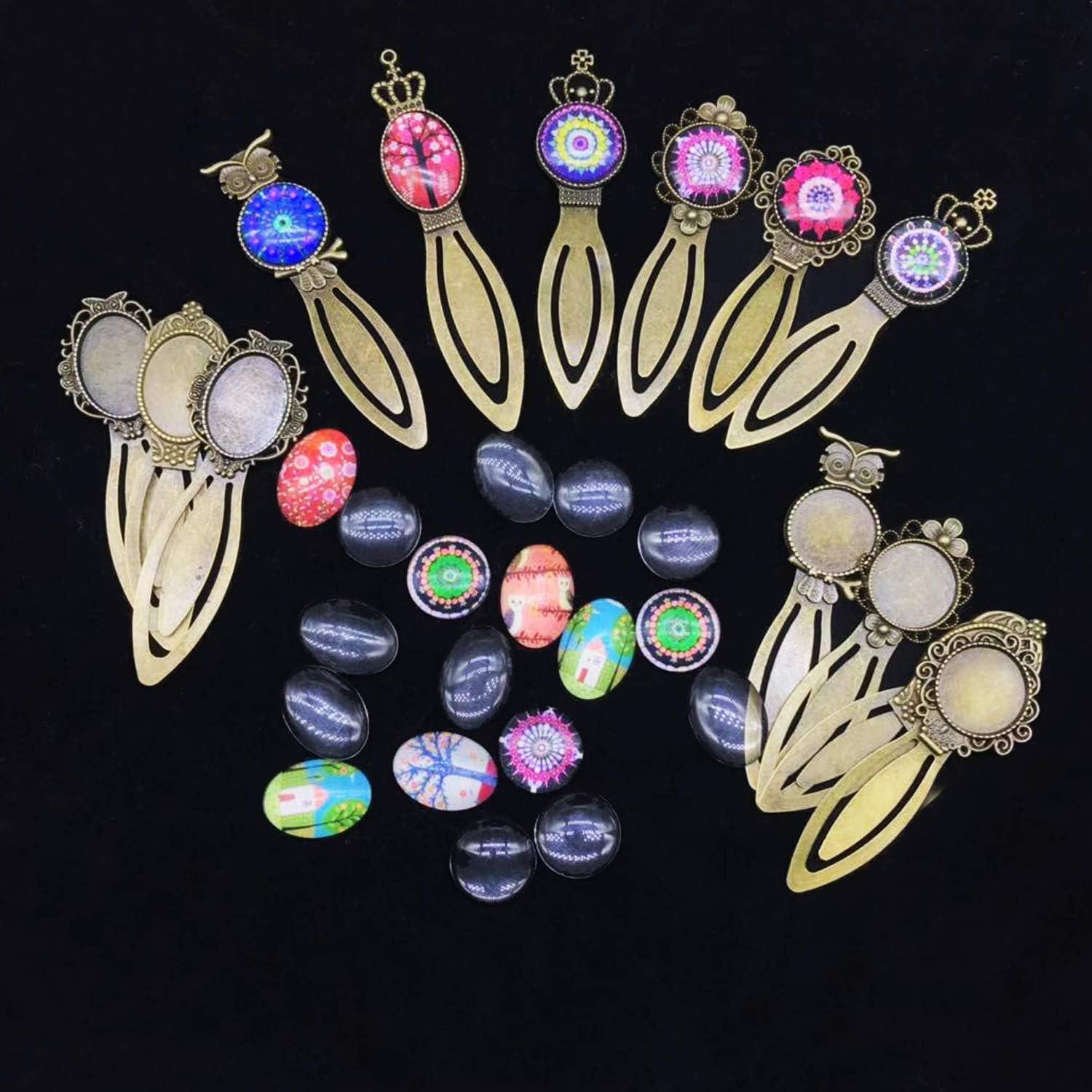 Kit de Pendientes DIY Allazone 14 PCS Bronce Antiguo