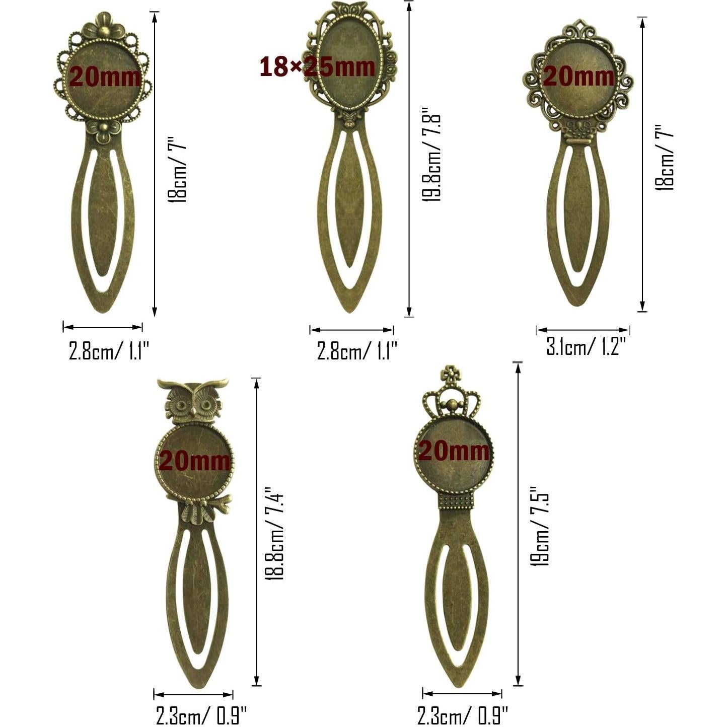 Kit de Pendientes DIY Allazone 14 PCS Bronce Antiguo