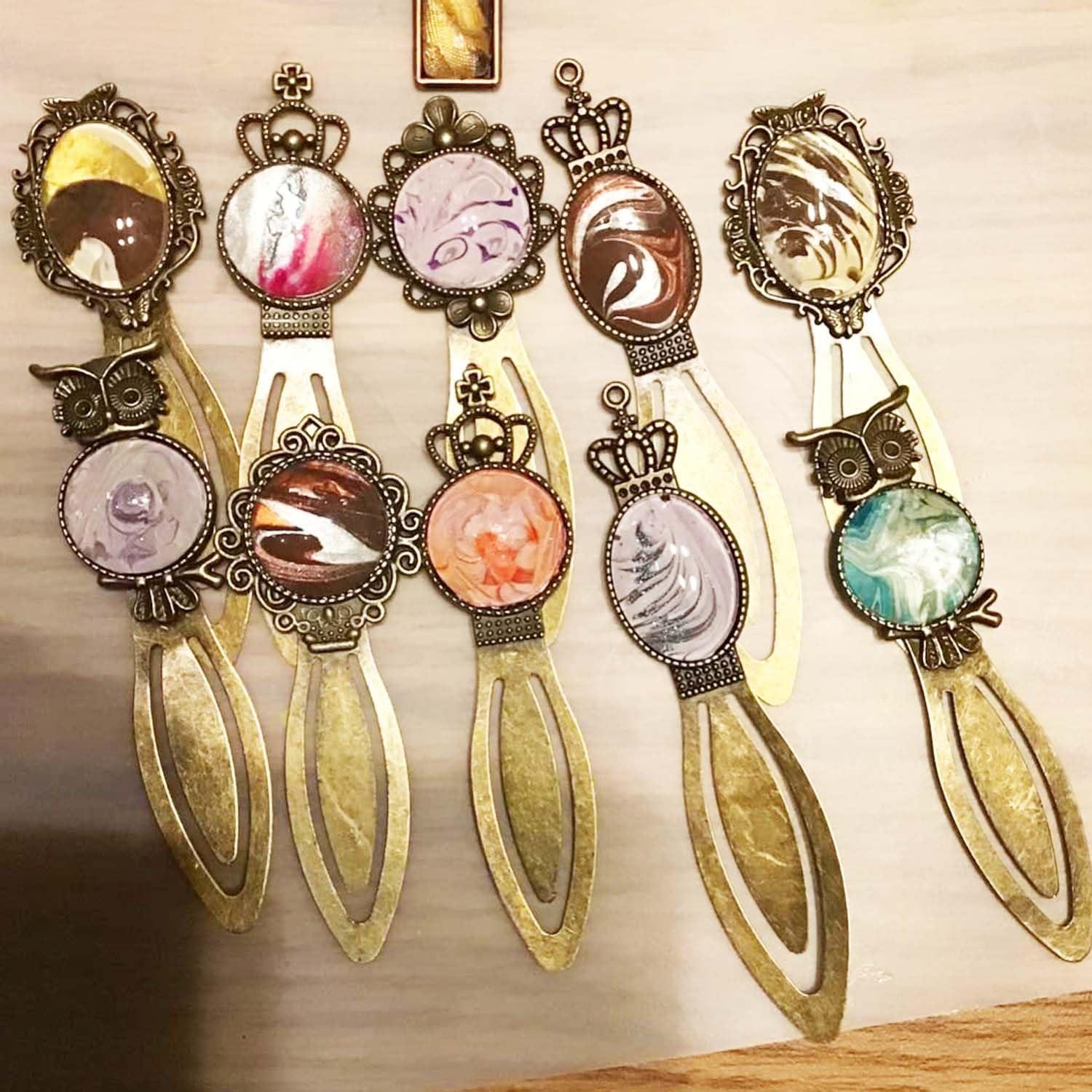 Kit de Pendientes DIY Allazone 14 PCS Bronce Antiguo