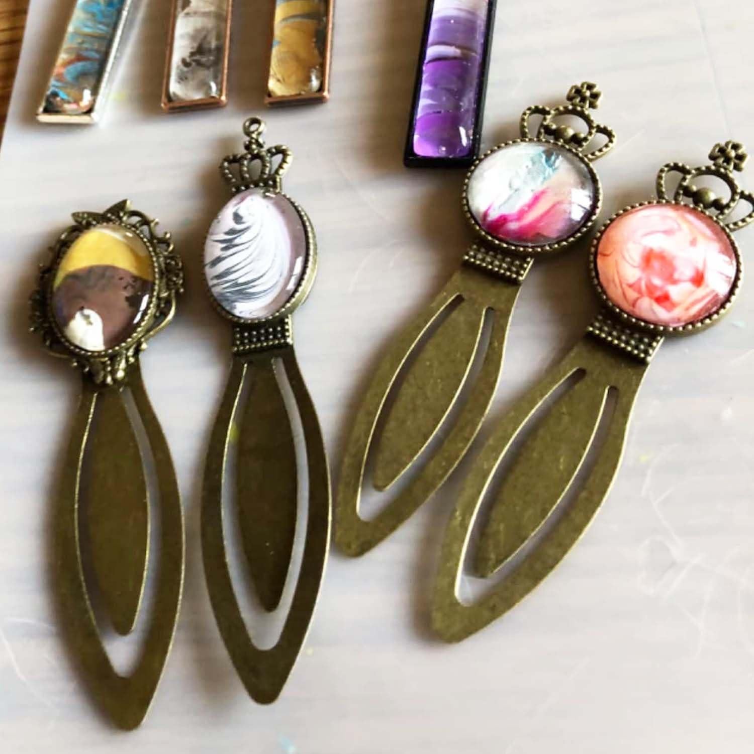 Kit de Pendientes DIY Allazone 14 PCS Bronce Antiguo