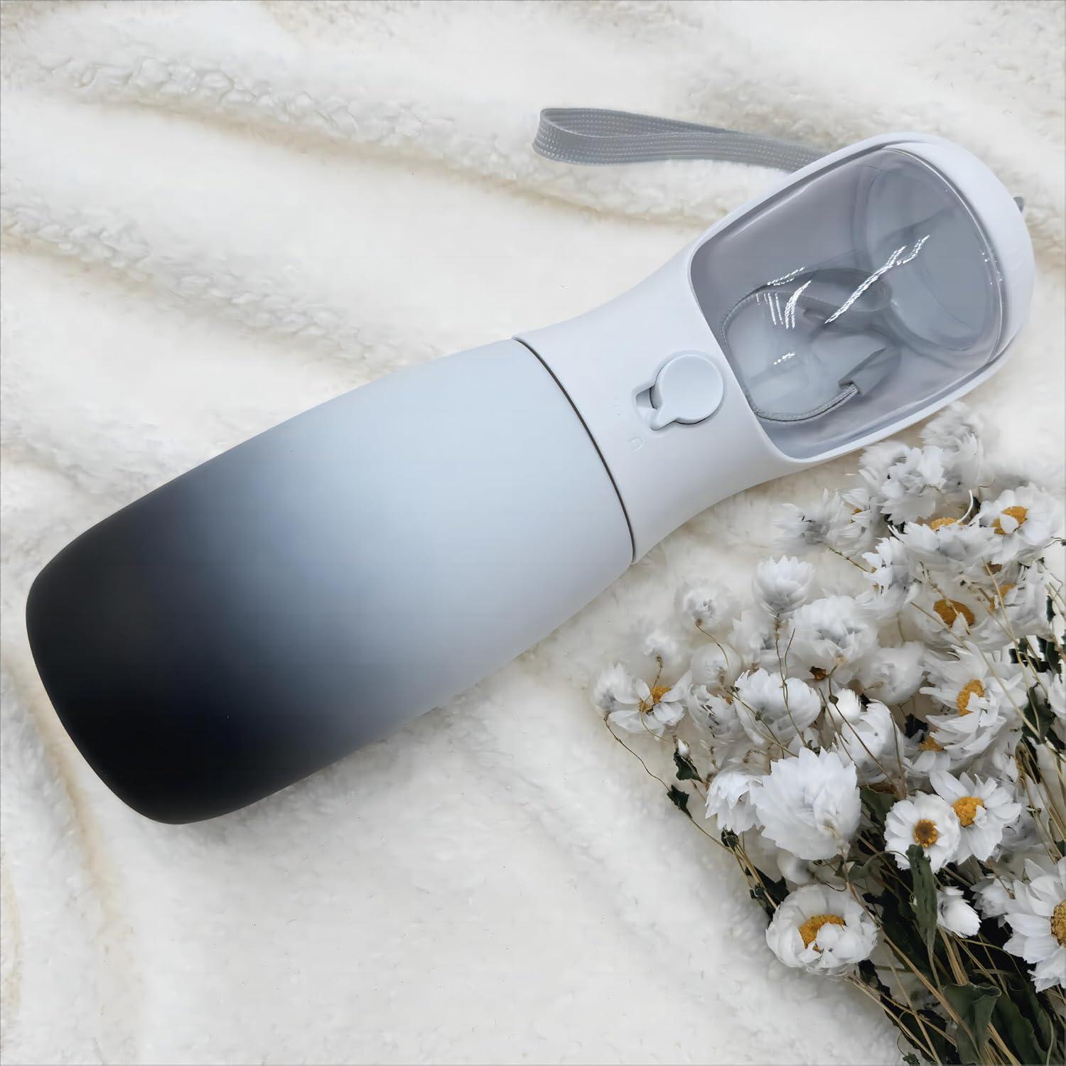 Botella de Agua Portátil para Perros Mitocapy 19Oz Doble Función