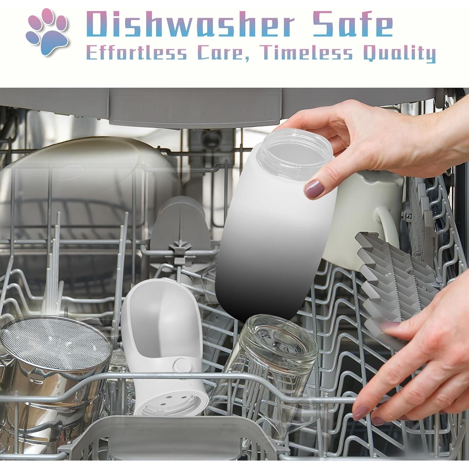 Botella de Agua Portátil para Perros Mitocapy 19Oz Doble Función