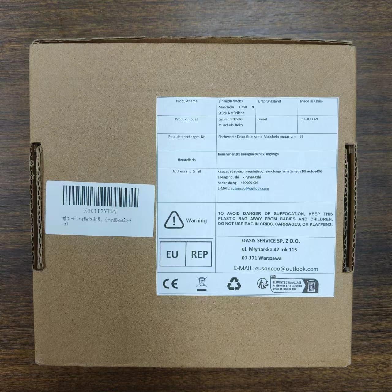 8 Conchas de Cangrejo Ermitaño SINKOO Medianas a Grandes