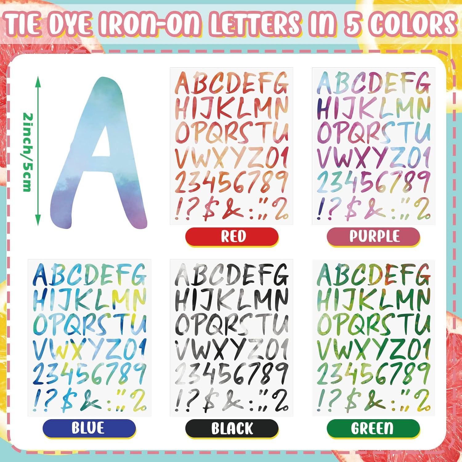 Letras y Números Termotransferibles Spakon 5" 440 Piezas