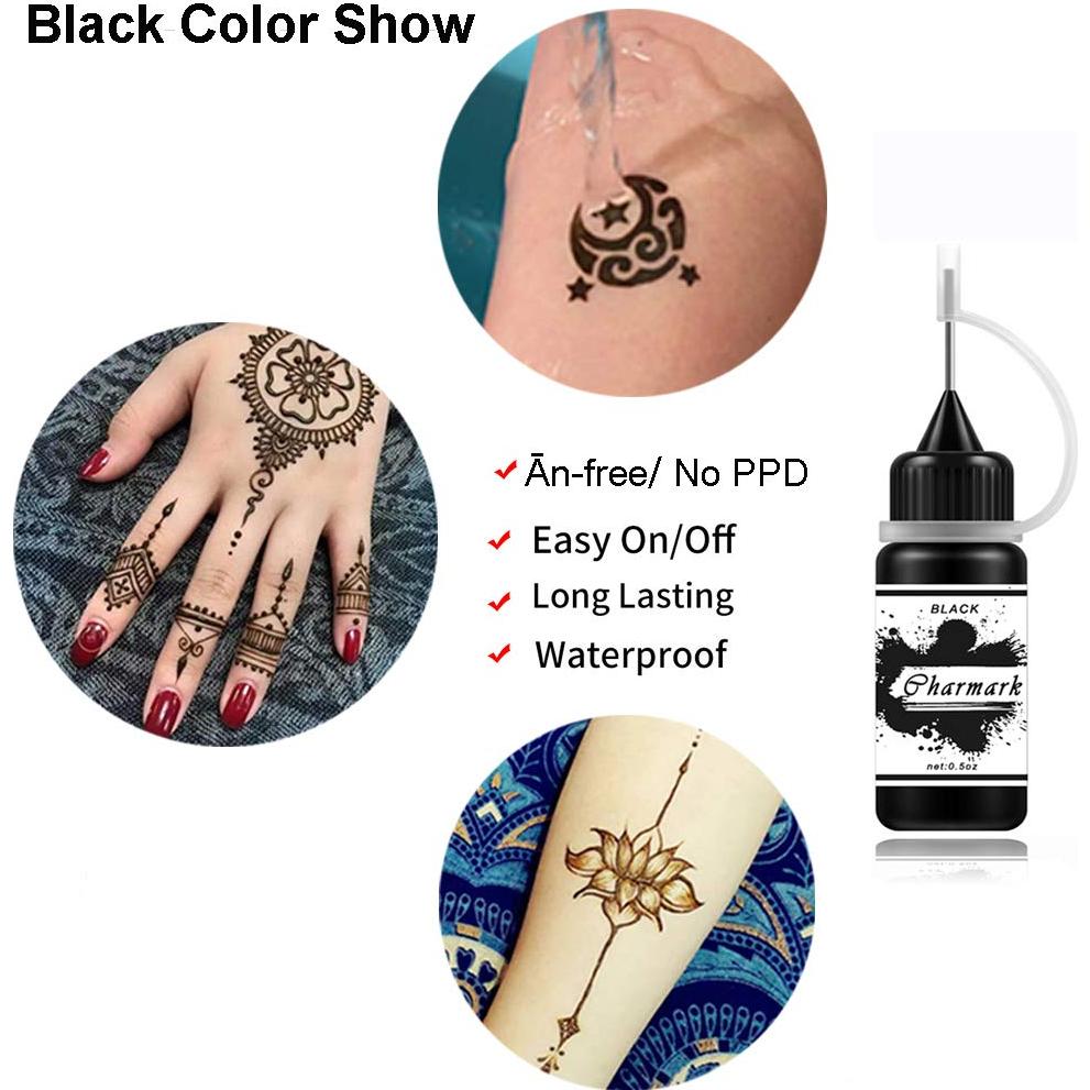 Kit de Pintura Temporal de Pecas Charmark 84 Pcs con 3 Tintas