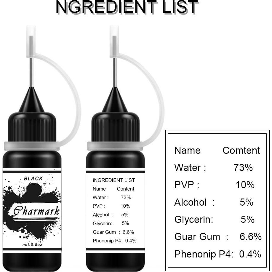 Kit de Pintura Temporal de Pecas Charmark 84 Pcs con 3 Tintas