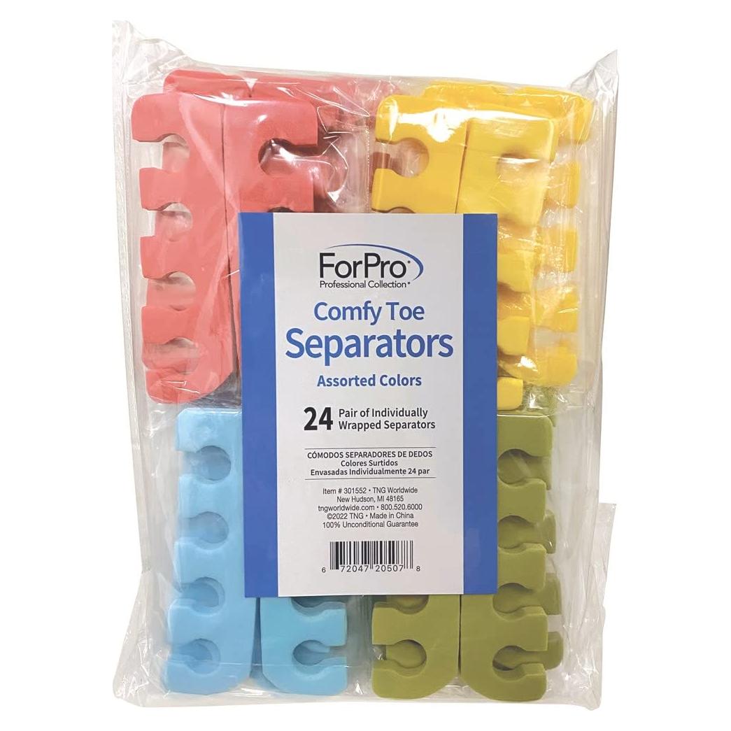 Separadores de Dedos Comfy ForPro - 24 Pares de Espuma Lujosa