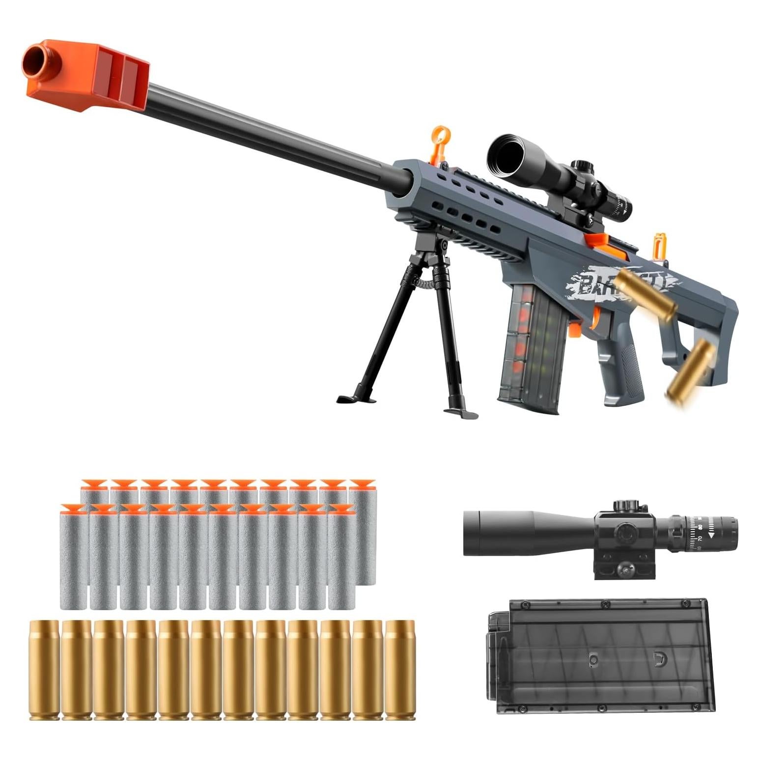 Pistola de Juguete Bsyzyani HD con Balas Blandas 0.88 kg