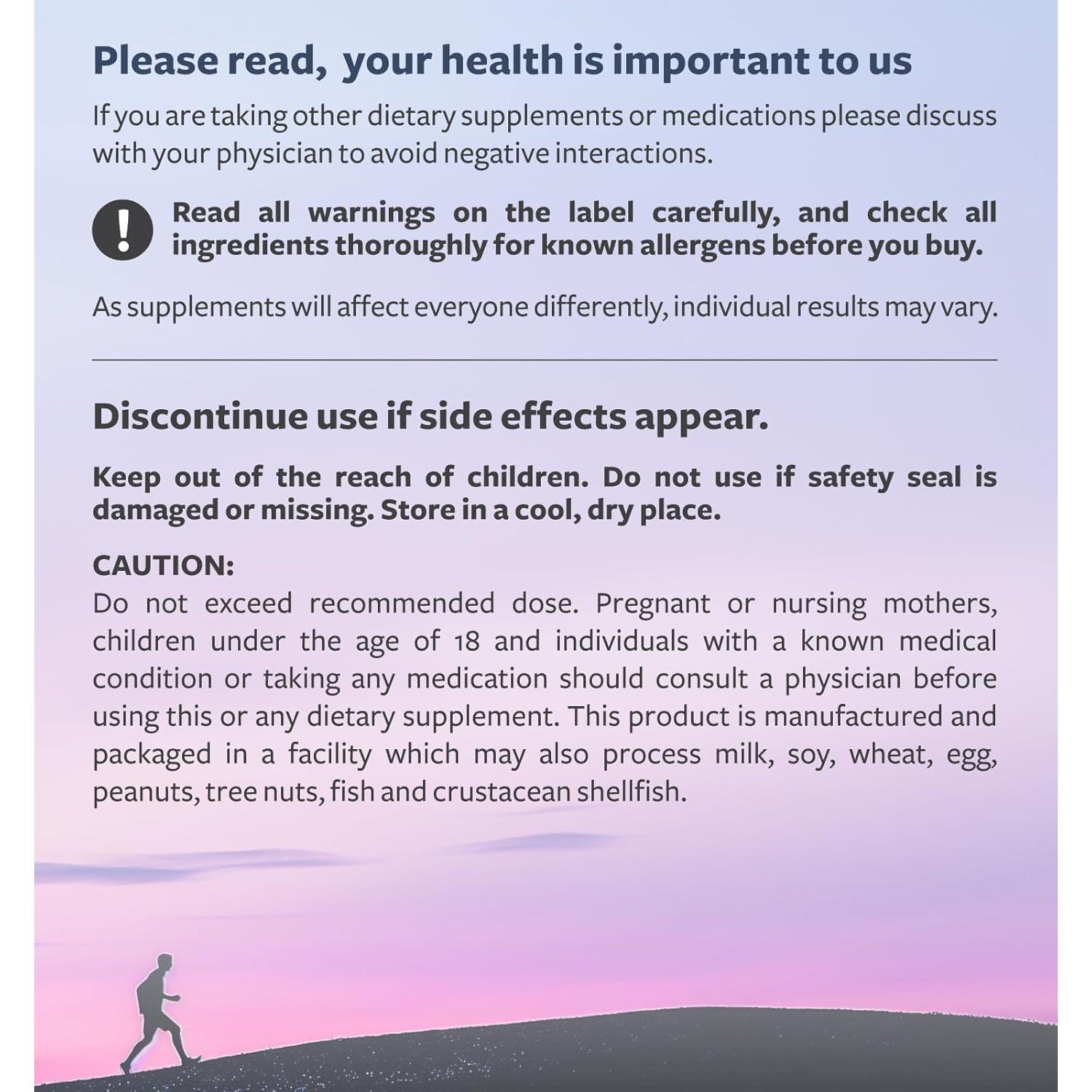 Cápsulas de Bisglicinato de Magnesio Healths Harmony 200mg