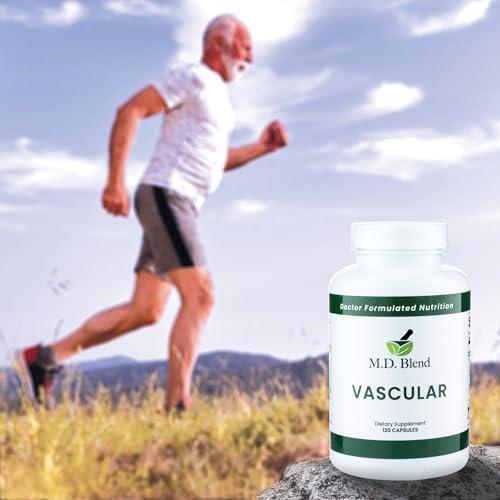 Suplemento Vascular M.D. Blend - 120 Cápsulas de Ajo y Jengibre