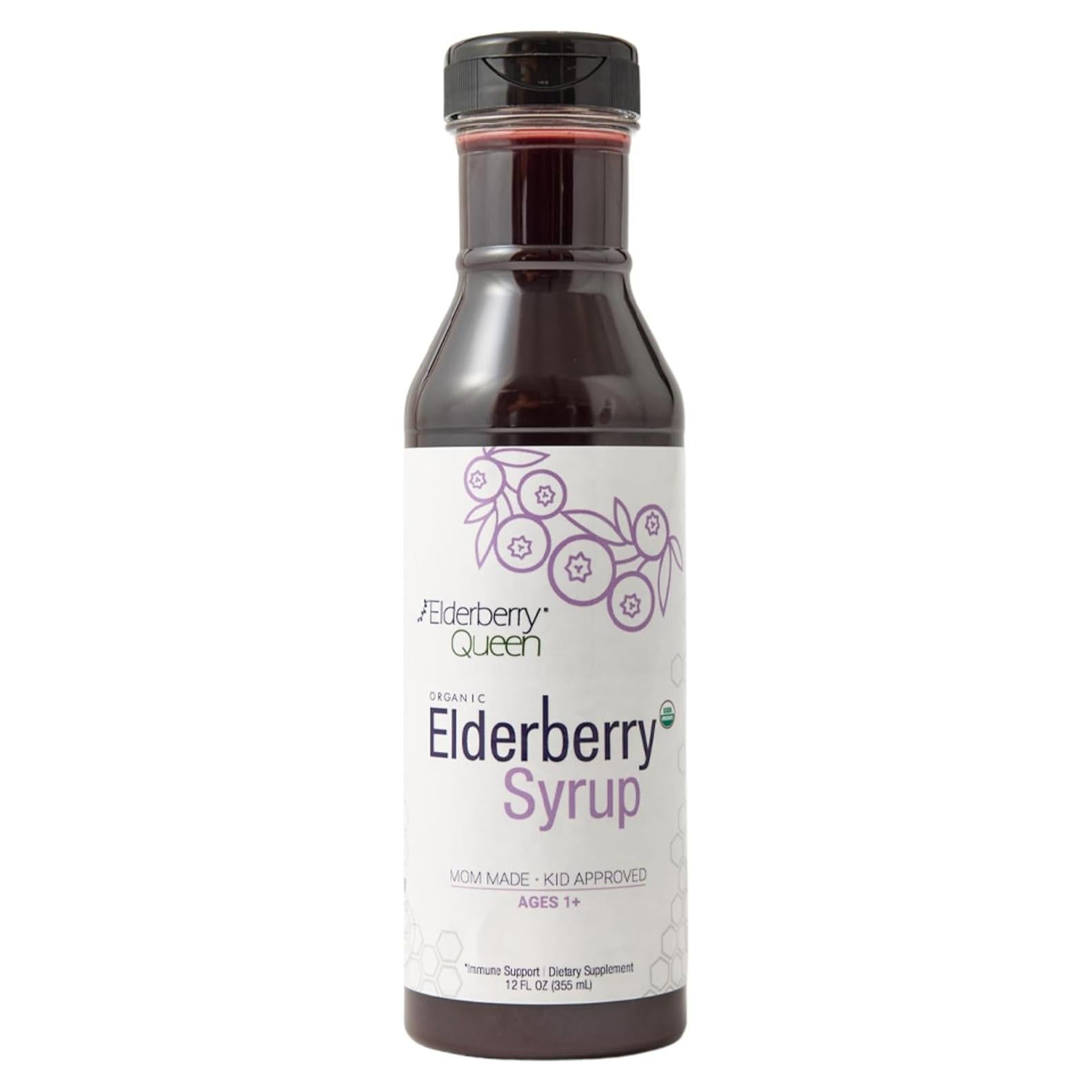 Jarabe de Saúco Orgánico Elderberry Queen 355 ml - Soporte Inmunológico